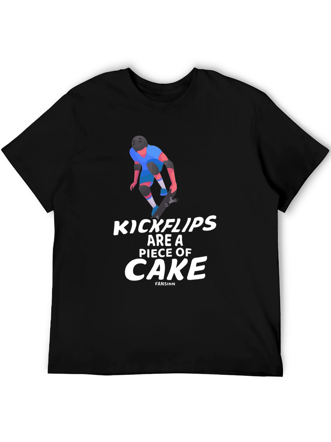 Kickflips Cake Graphic Tee - Skater Style