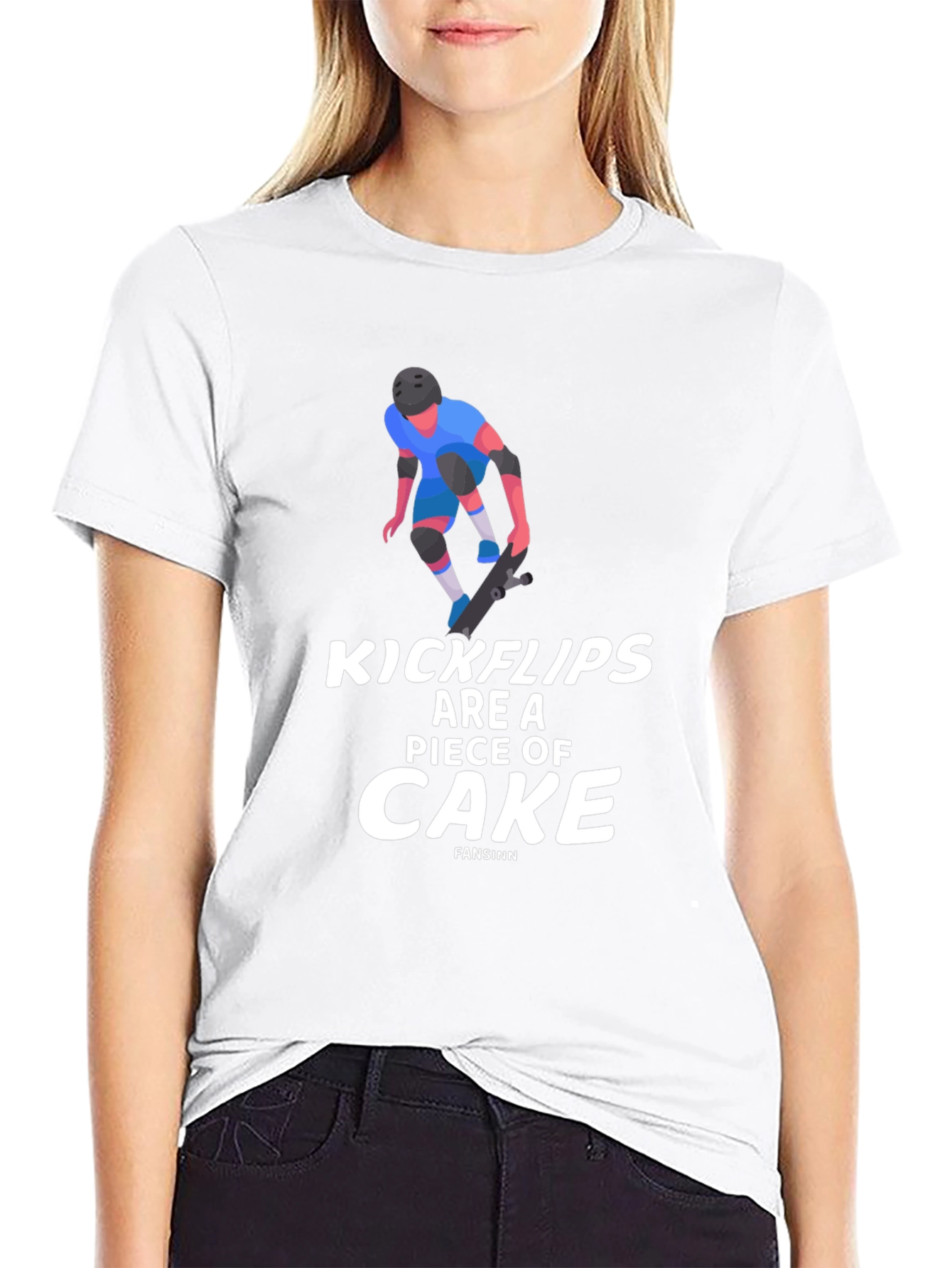 Kickflips Cake Graphic Tee - Skater Style