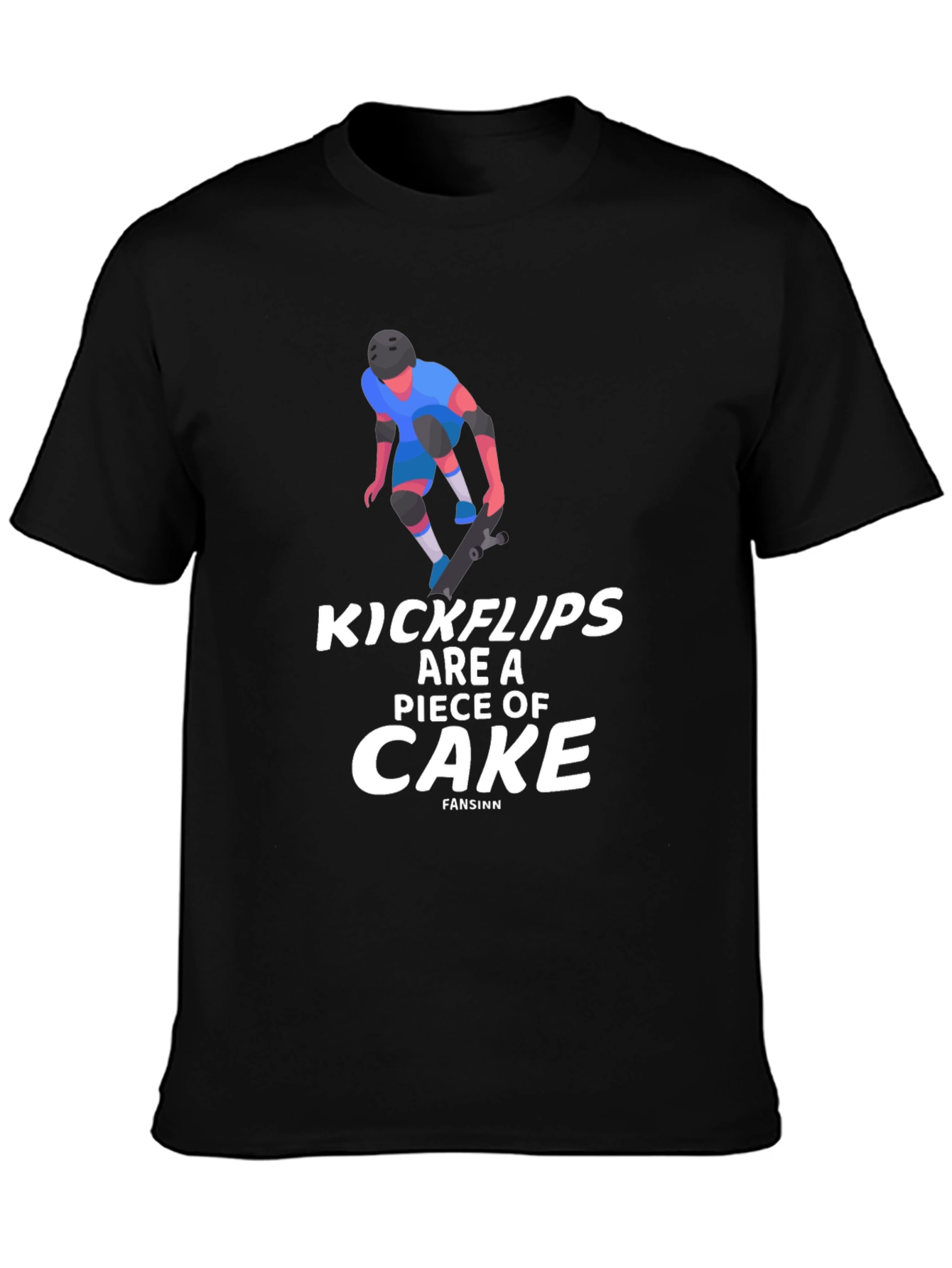 Kickflips Cake Graphic Tee - Skater Style