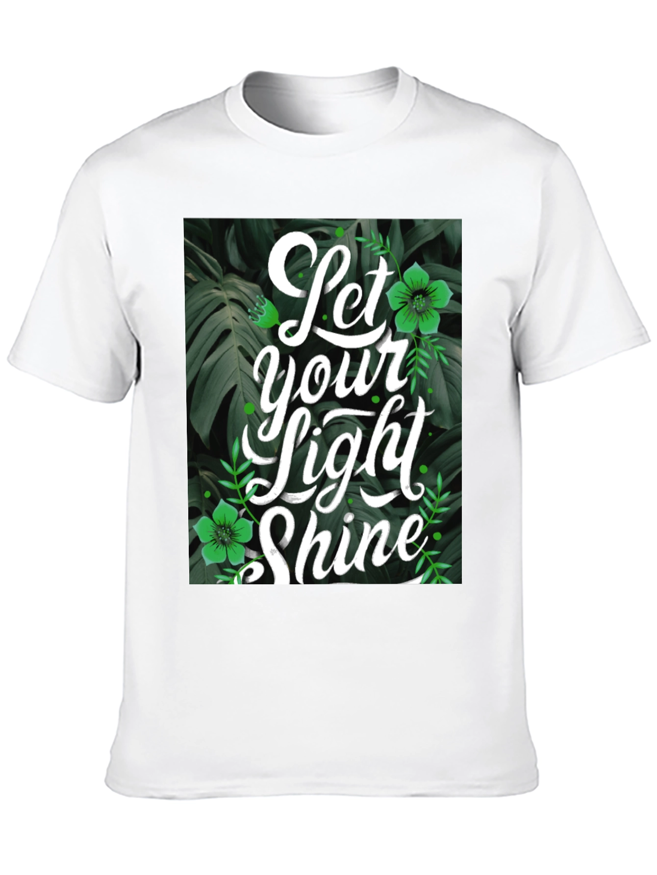 Let Your Light Shine Black Graphic T-Shirt