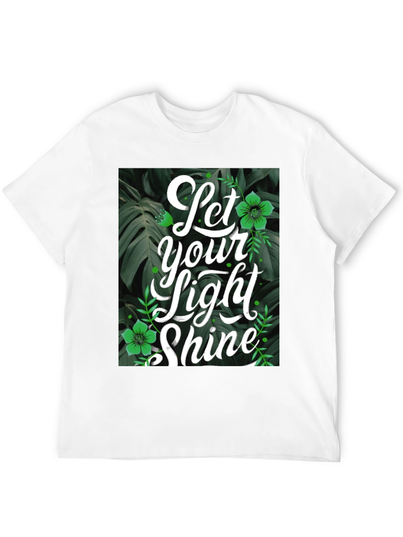Let Your Light Shine Black Graphic T-Shirt