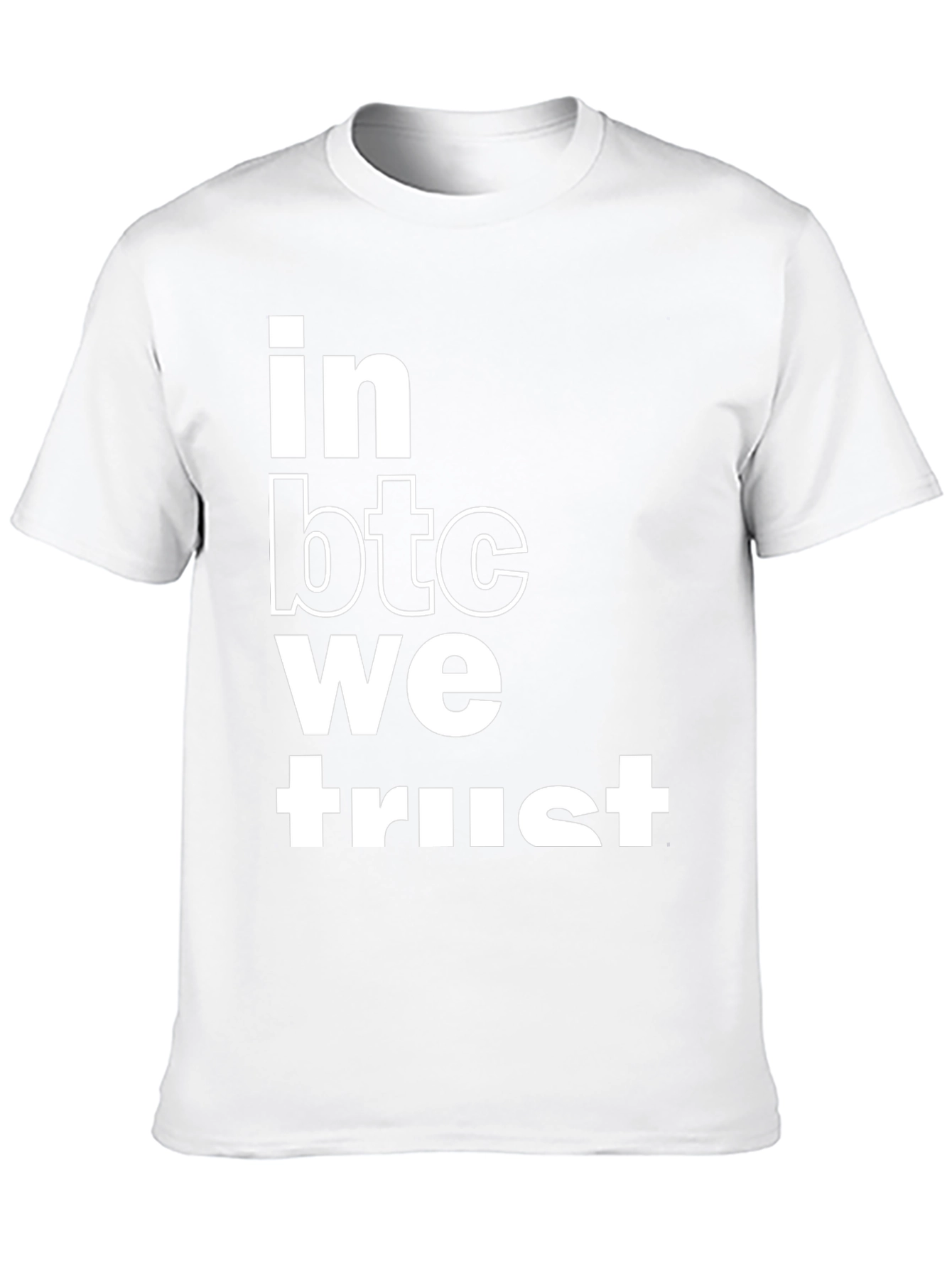 In BTC We Trust Black Graphic Tee