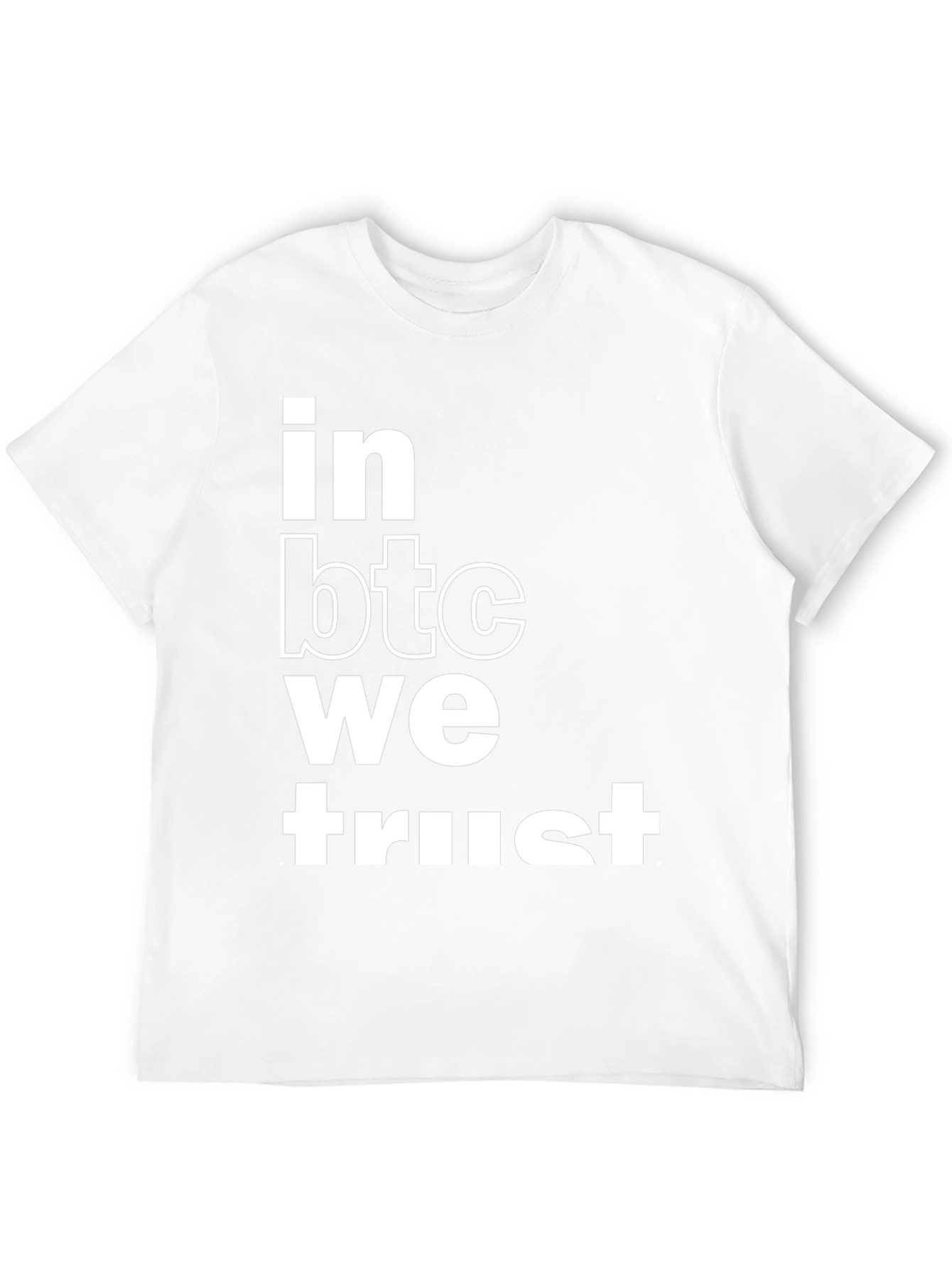 In BTC We Trust Black Graphic Tee
