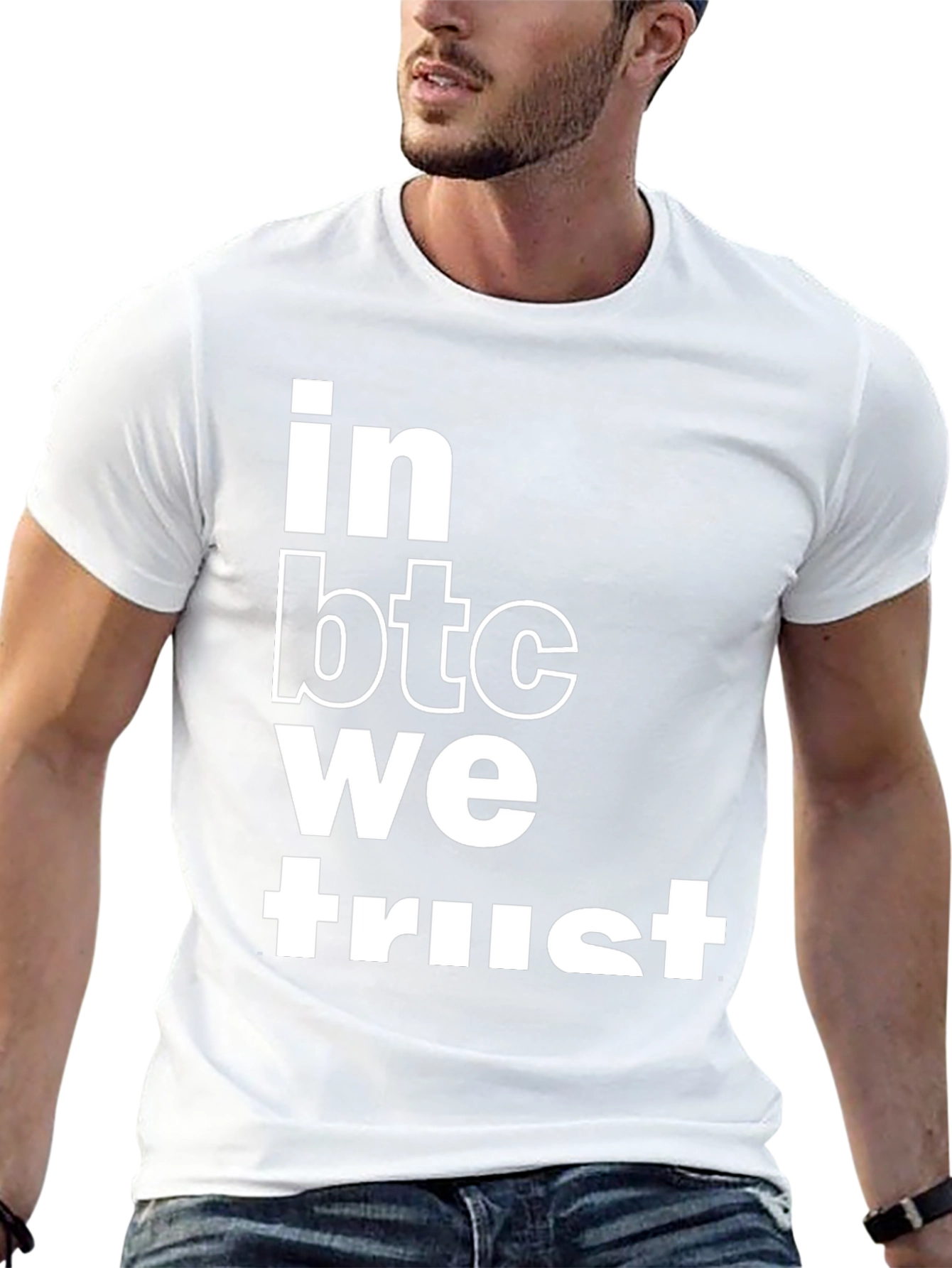 In BTC We Trust Black Graphic Tee