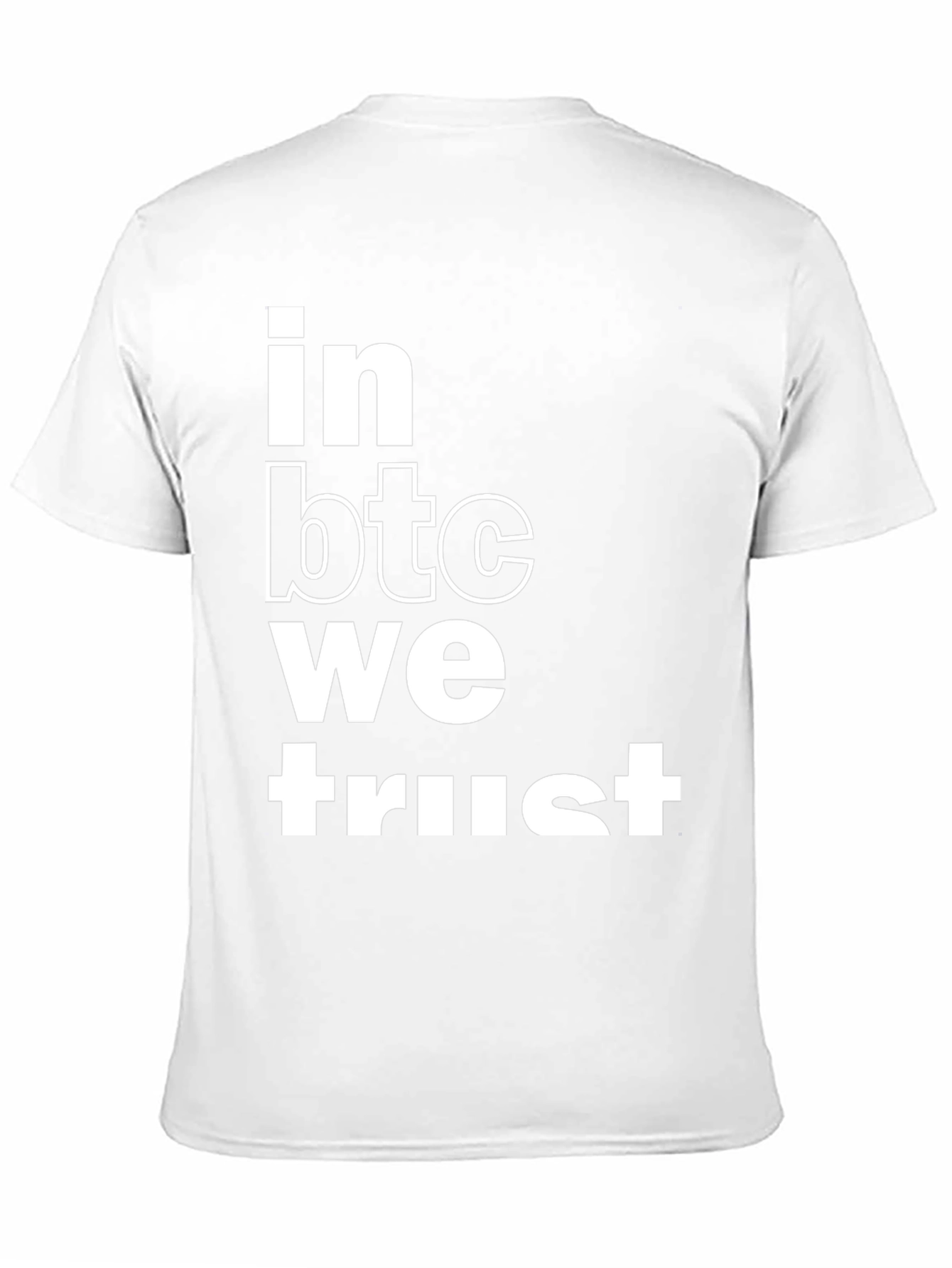 In BTC We Trust Black Graphic Tee