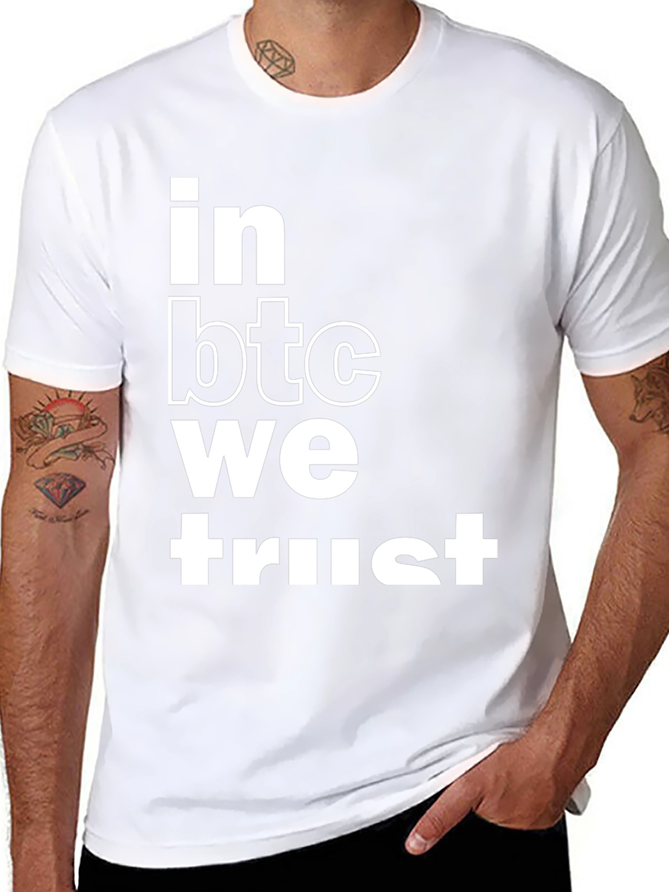 In BTC We Trust Black Graphic Tee