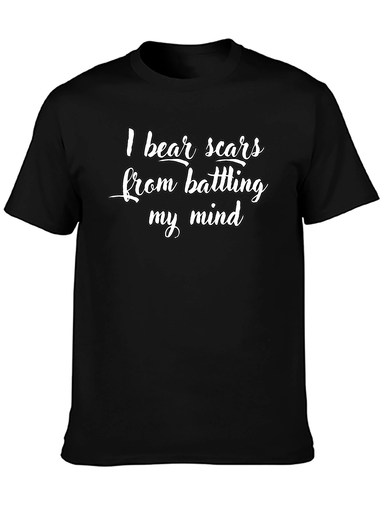 I Bear Scars Black Graphic Tee