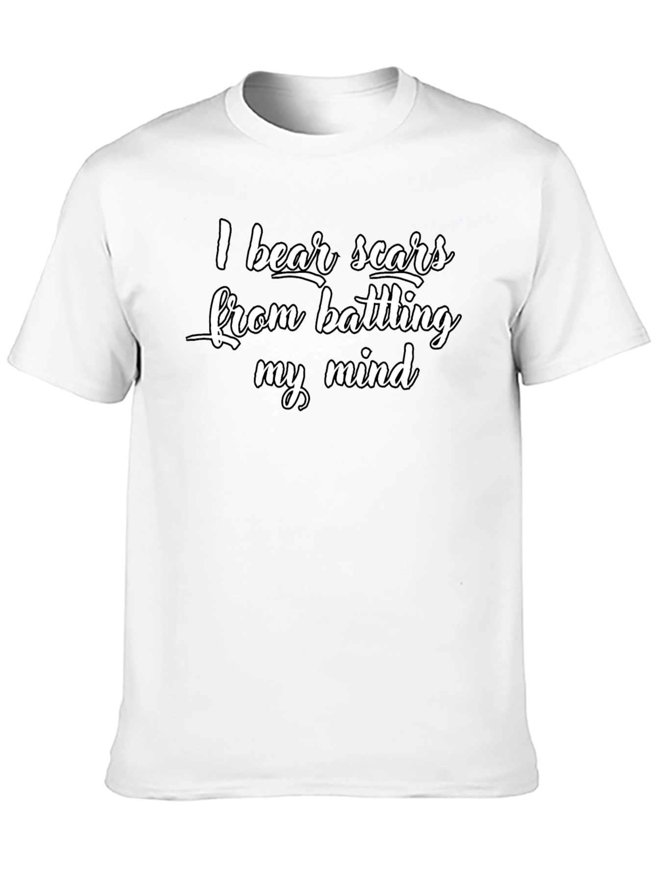 I Bear Scars Black Graphic Tee