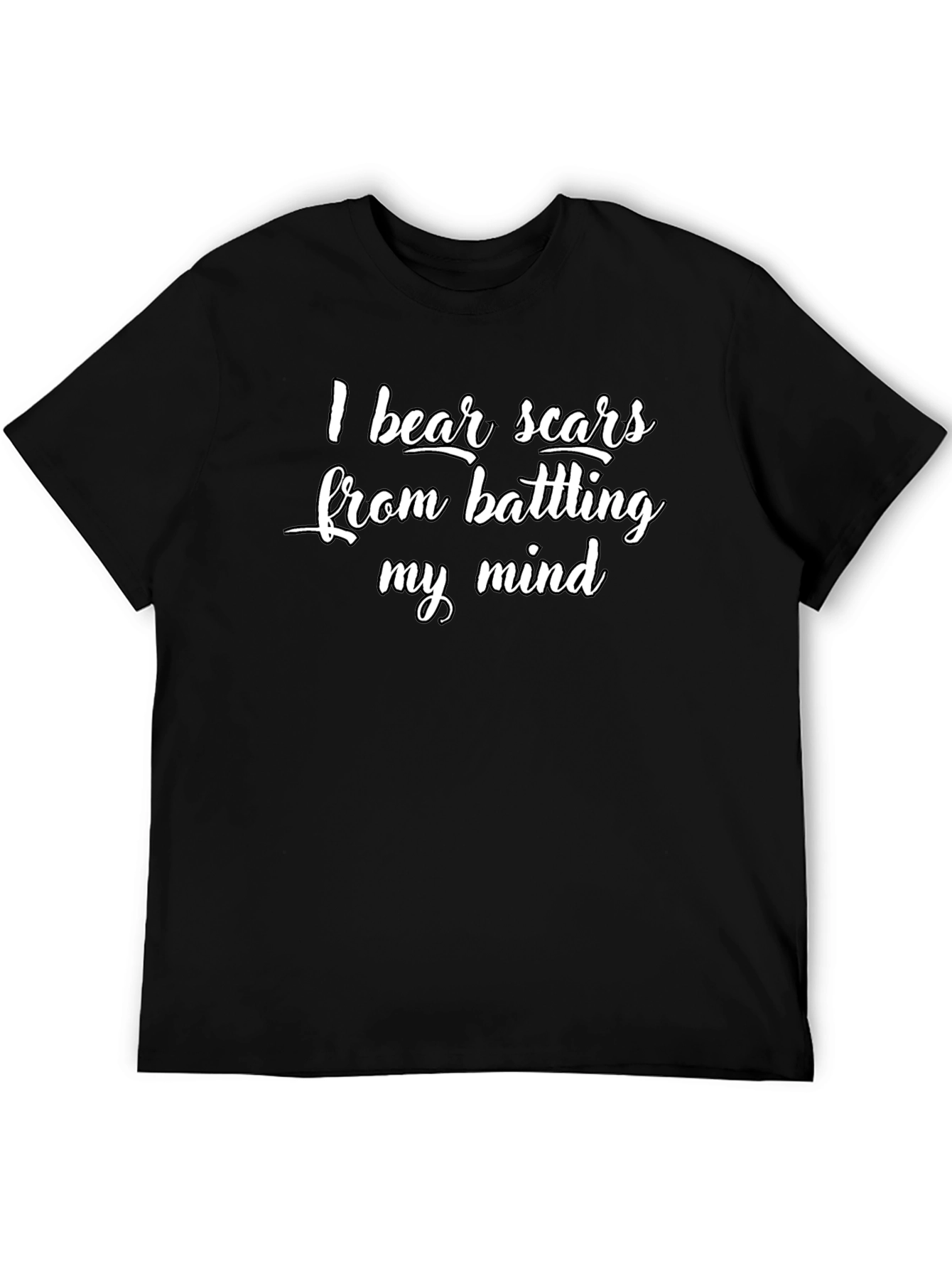 I Bear Scars Black Graphic Tee