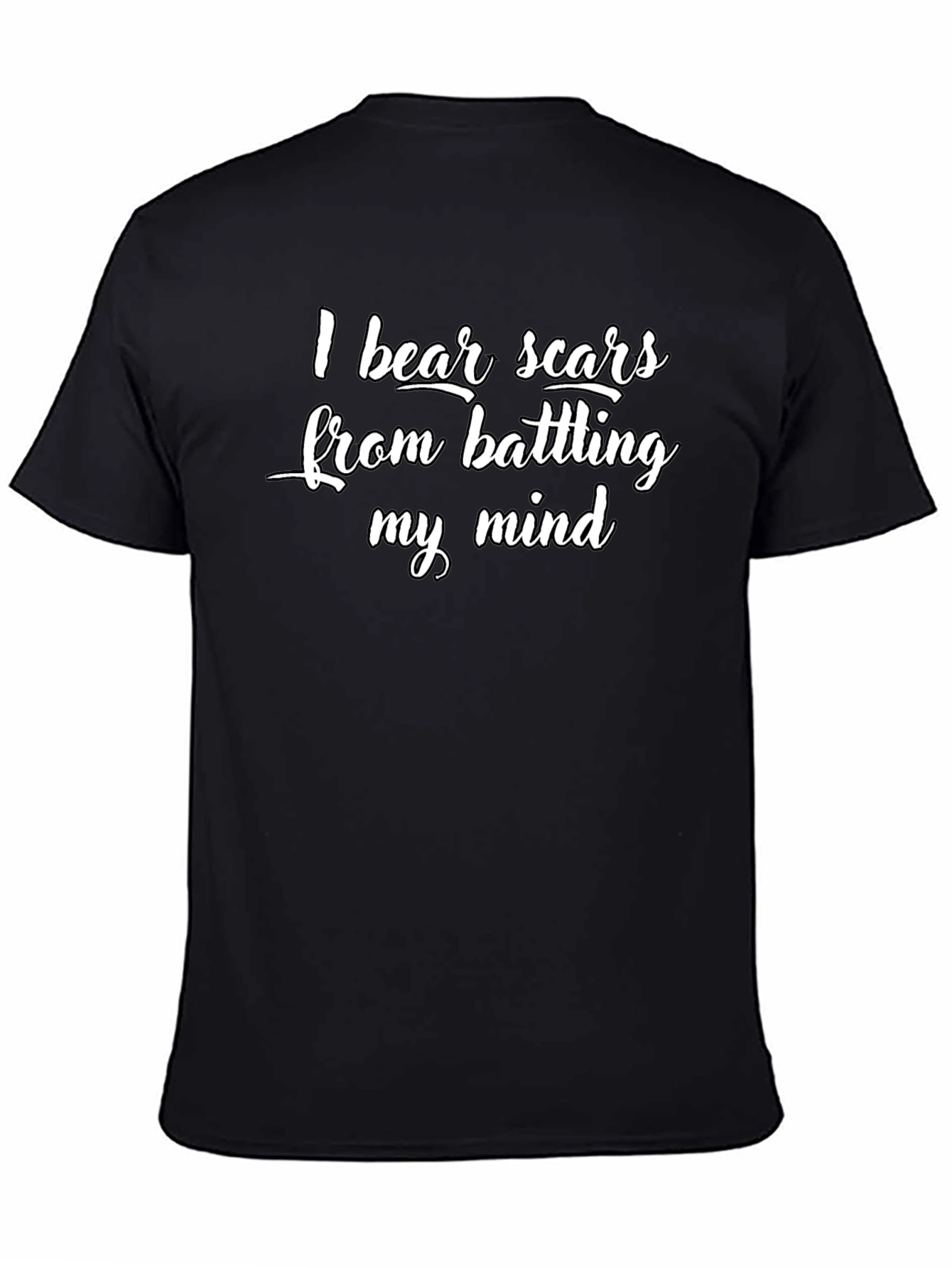 I Bear Scars Black Graphic Tee