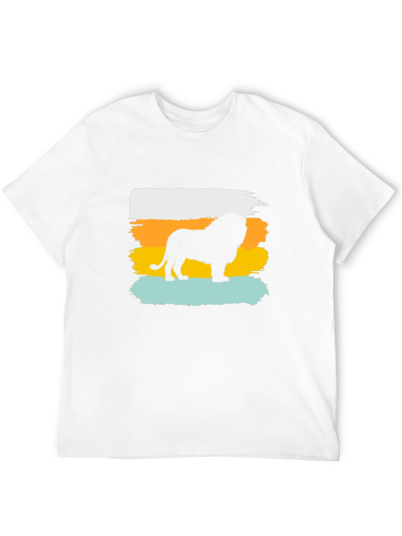 Lion Graphic Tee - Trendy Mens Black T-Shirt
