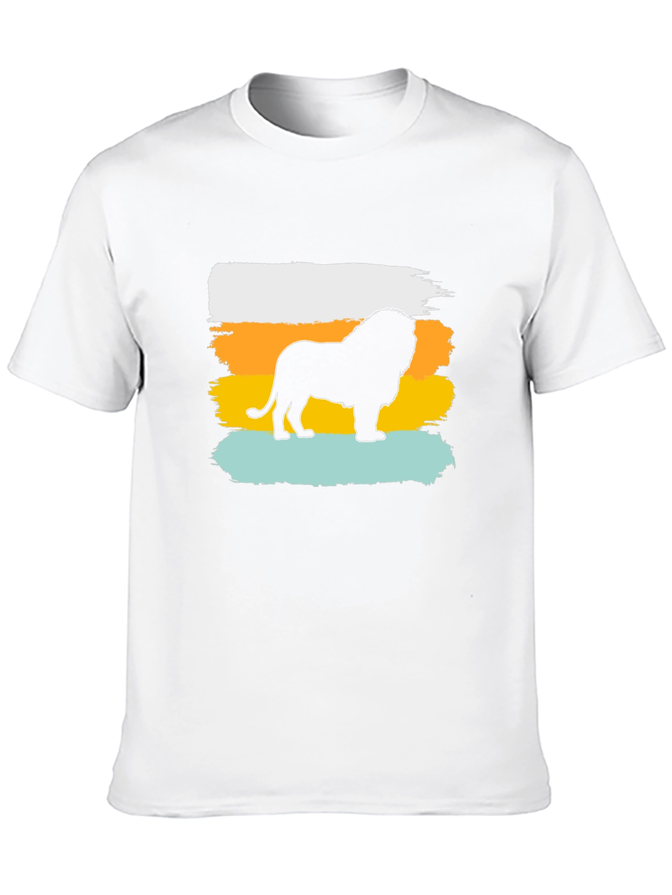 Lion Graphic Tee - Trendy Mens Black T-Shirt