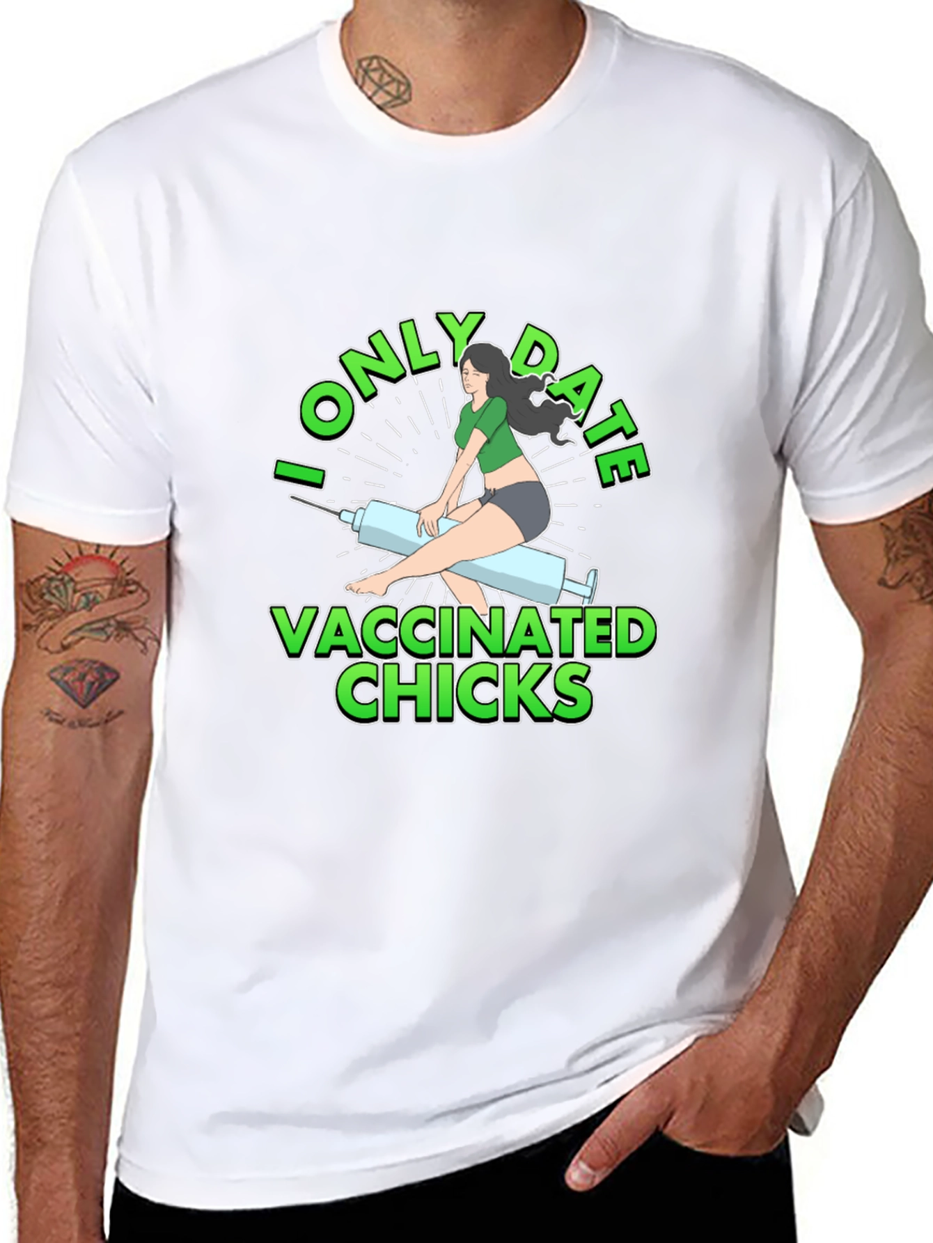 Vaccinated Chicks Graphic Tee