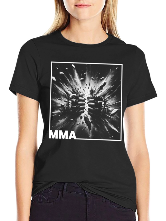 MMA Fighting Graphic Tee - Black