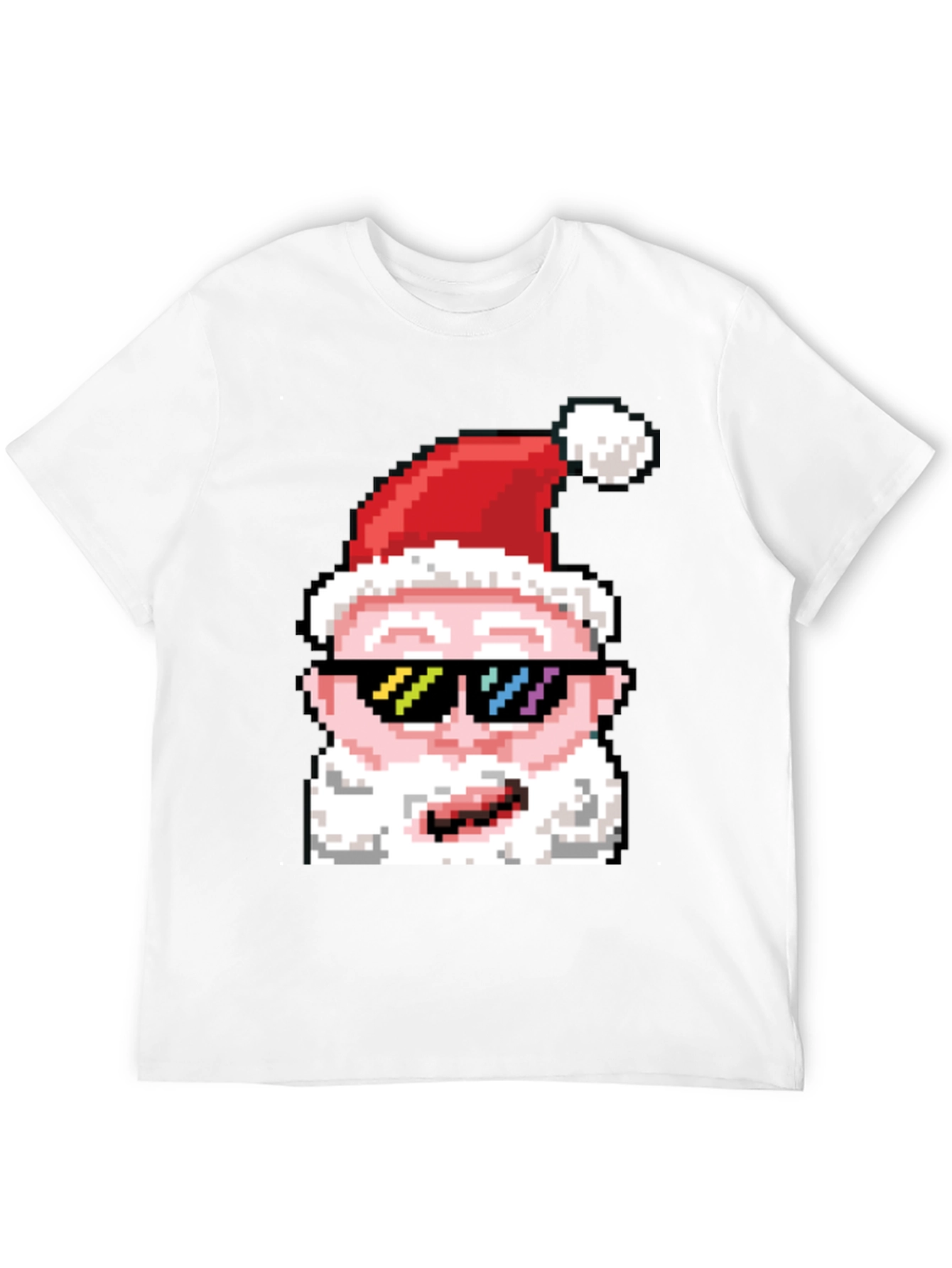 Cool Pixel Santa T-Shirt