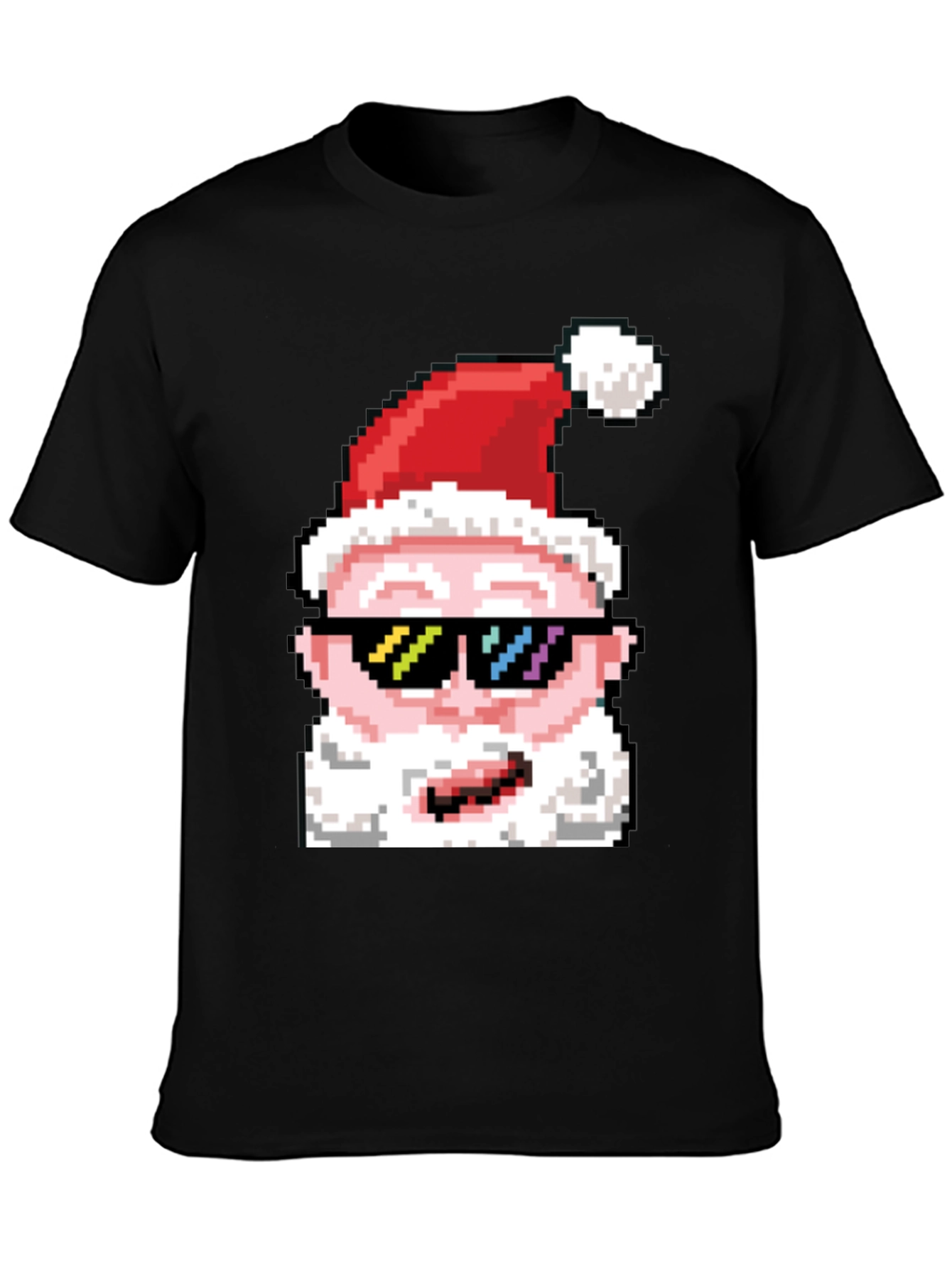 Cool Pixel Santa T-Shirt