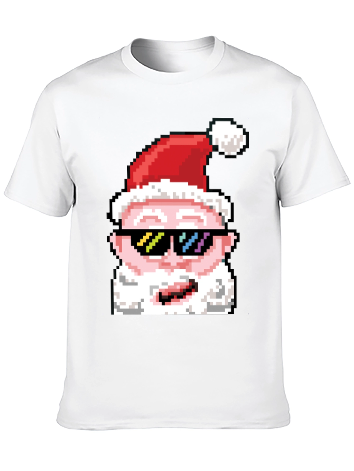 Cool Pixel Santa T-Shirt