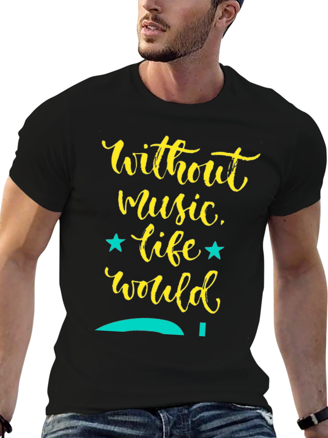 Music Lover T-Shirt: Without Music Life Would...