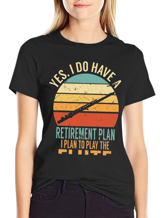 Flute Retirement Plan Graphic Tee