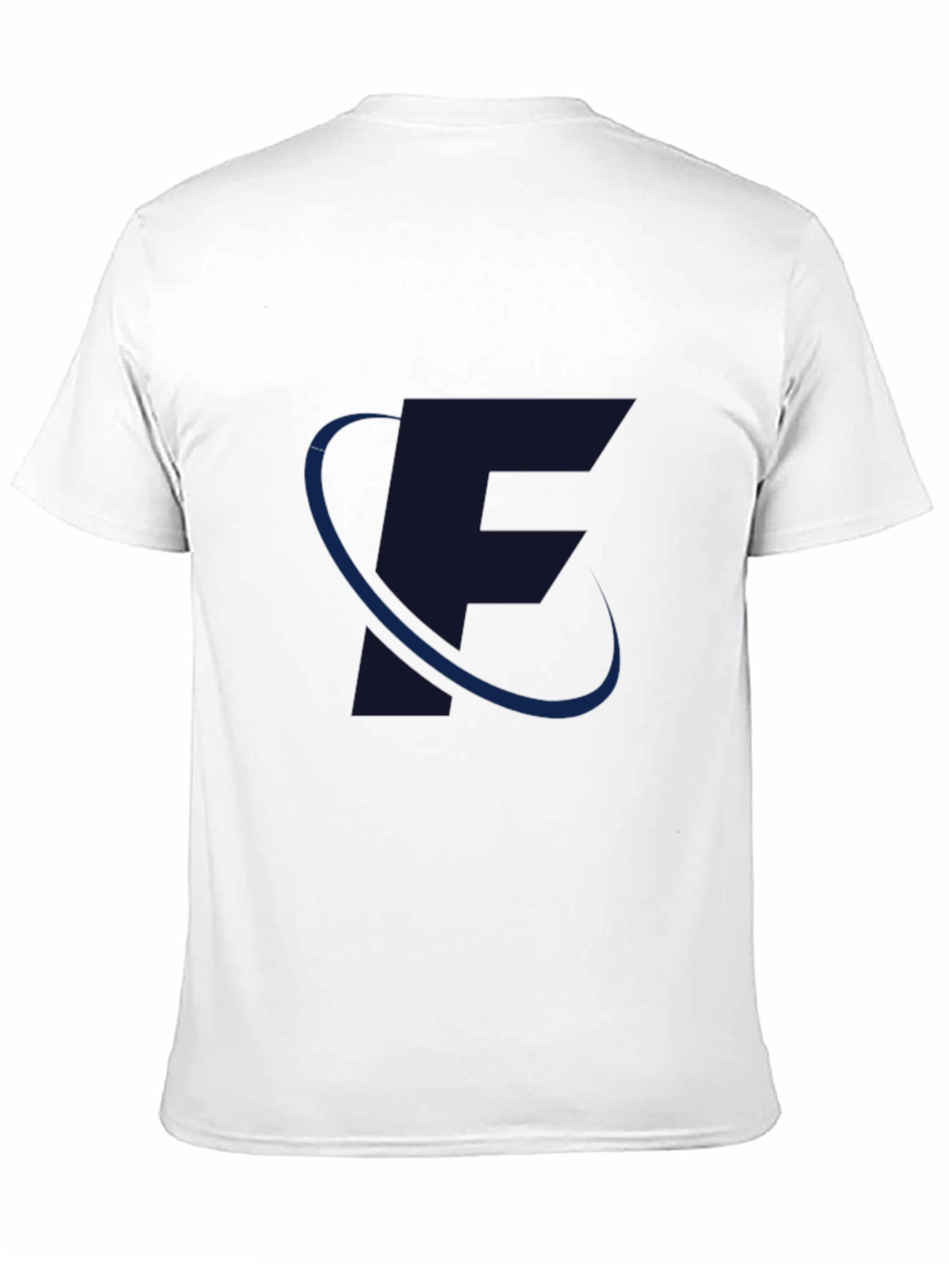 Mens Black T-Shirt with Stylish F Design