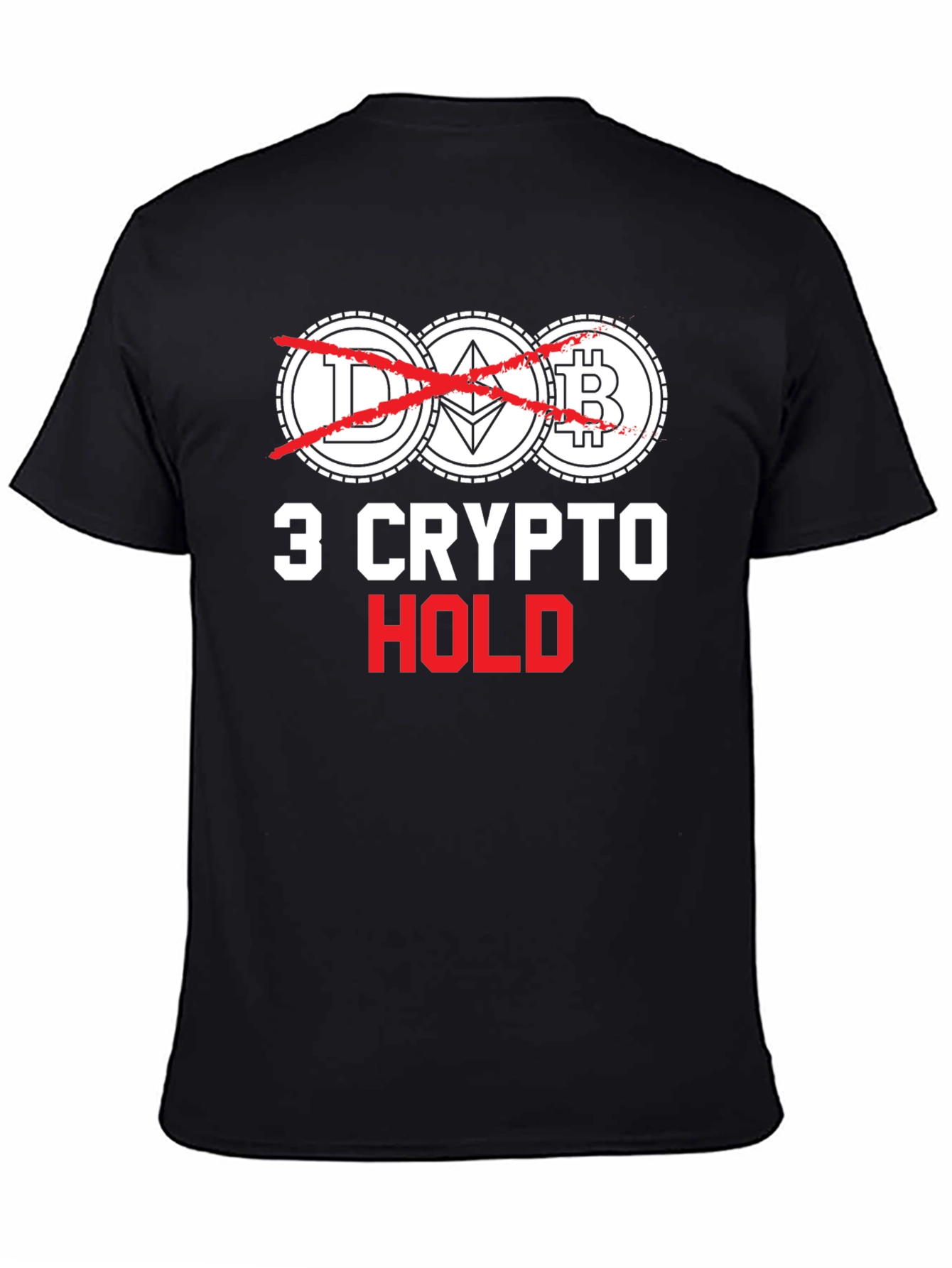 Crypto Hold T-Shirt - Bitcoin Ethereum Dogecoin