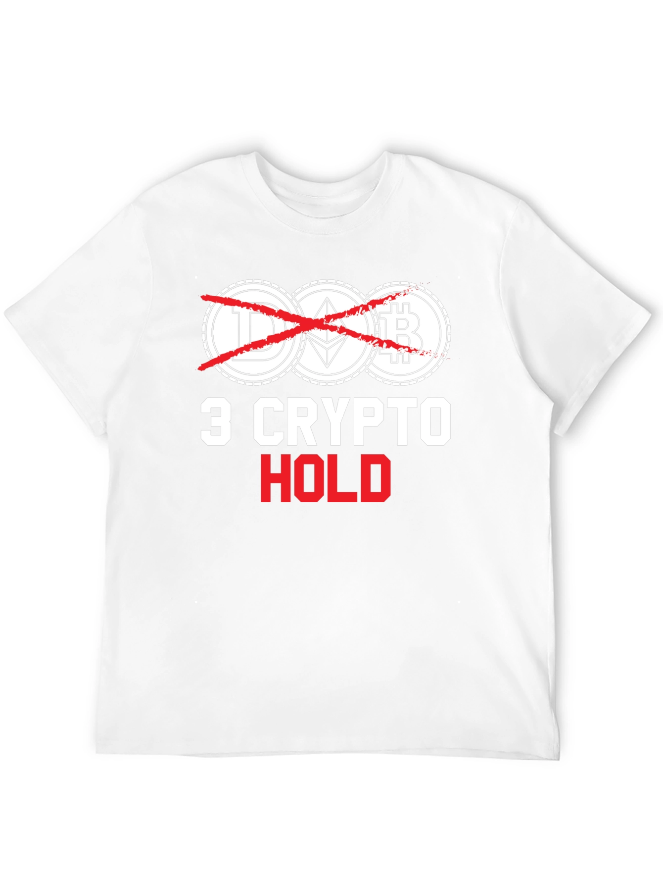 Crypto Hold T-Shirt - Bitcoin Ethereum Dogecoin