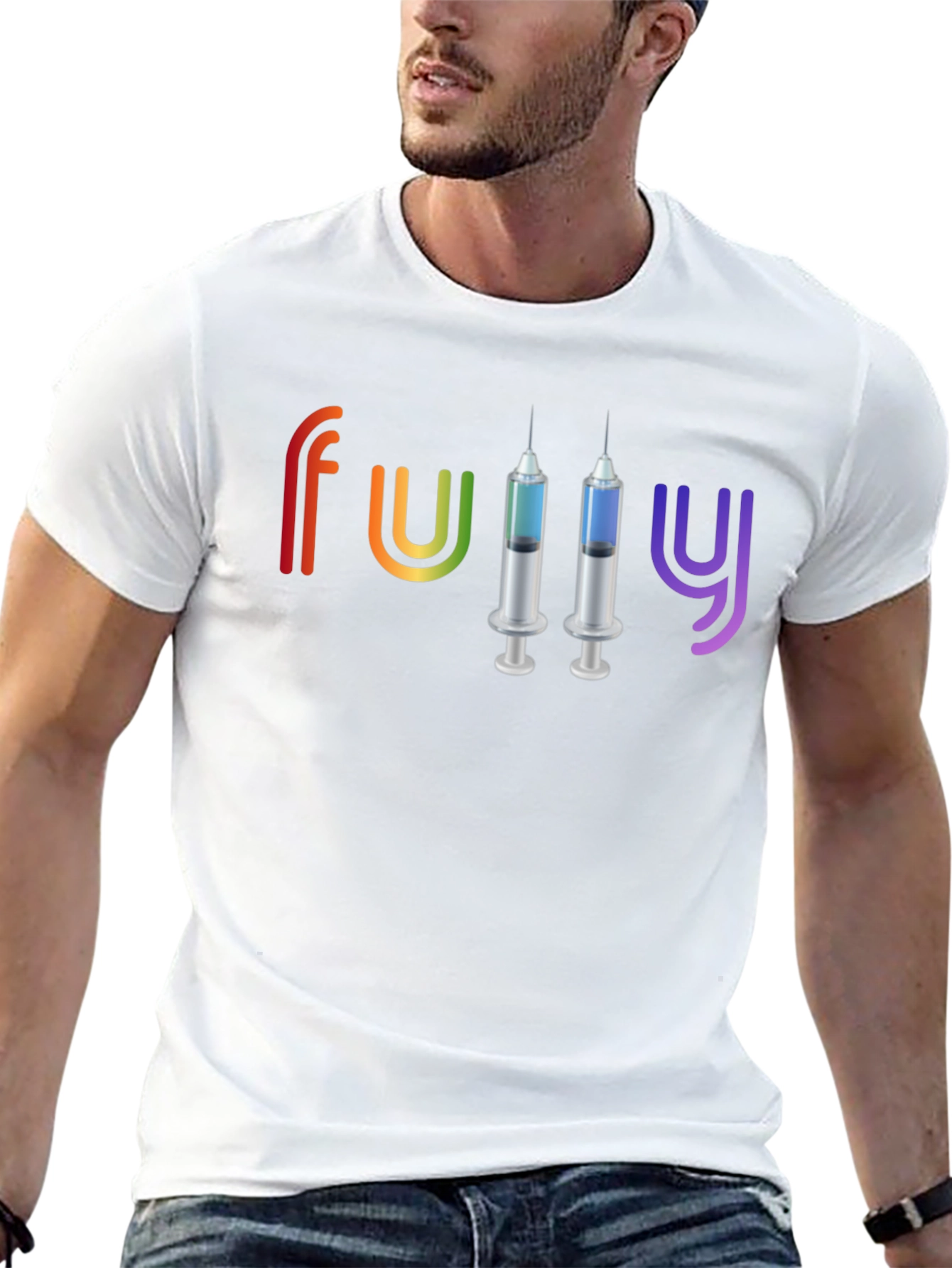 Funny Colorful Syringe T-Shirt