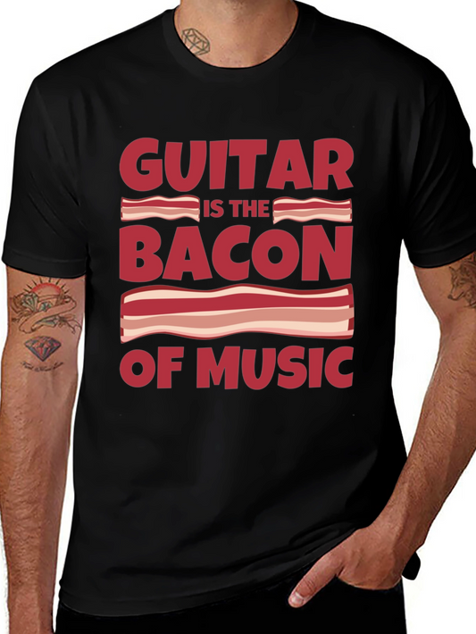 Guitar is Bacon of Music Graphic T-Shirt