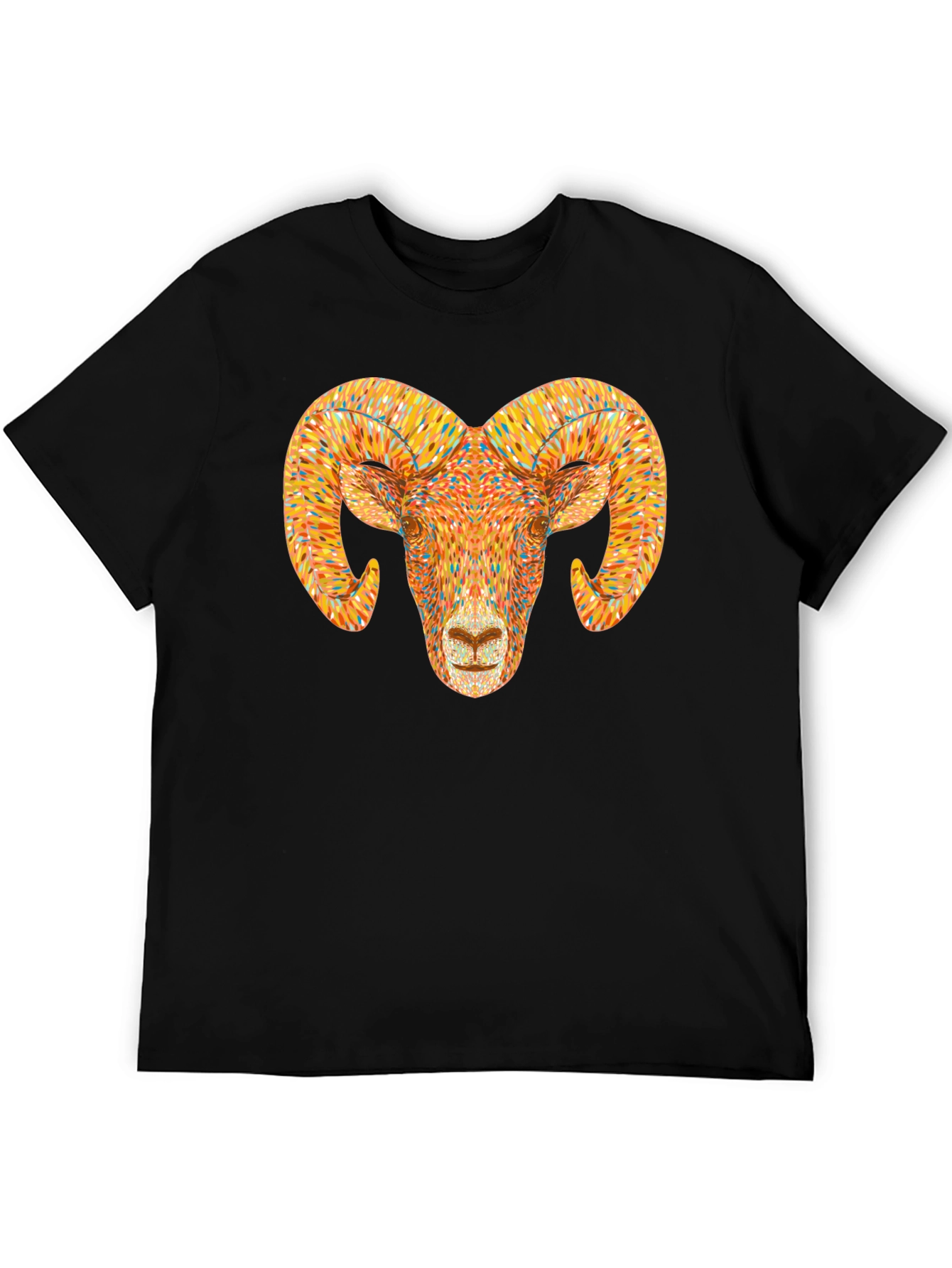 Ram Head Graphic T-Shirt - Bold Animal Tee