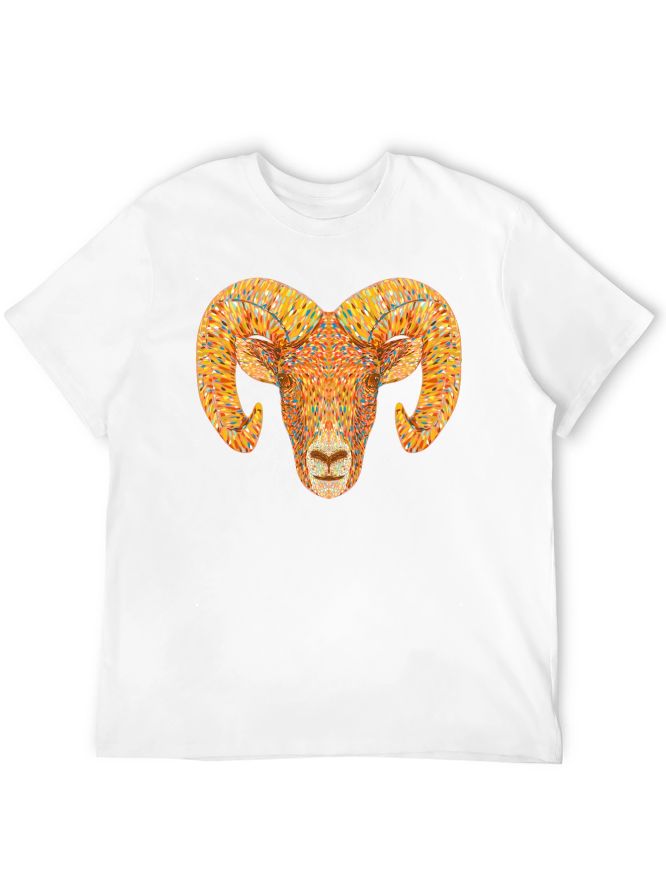 Ram Head Graphic T-Shirt - Bold Animal Tee