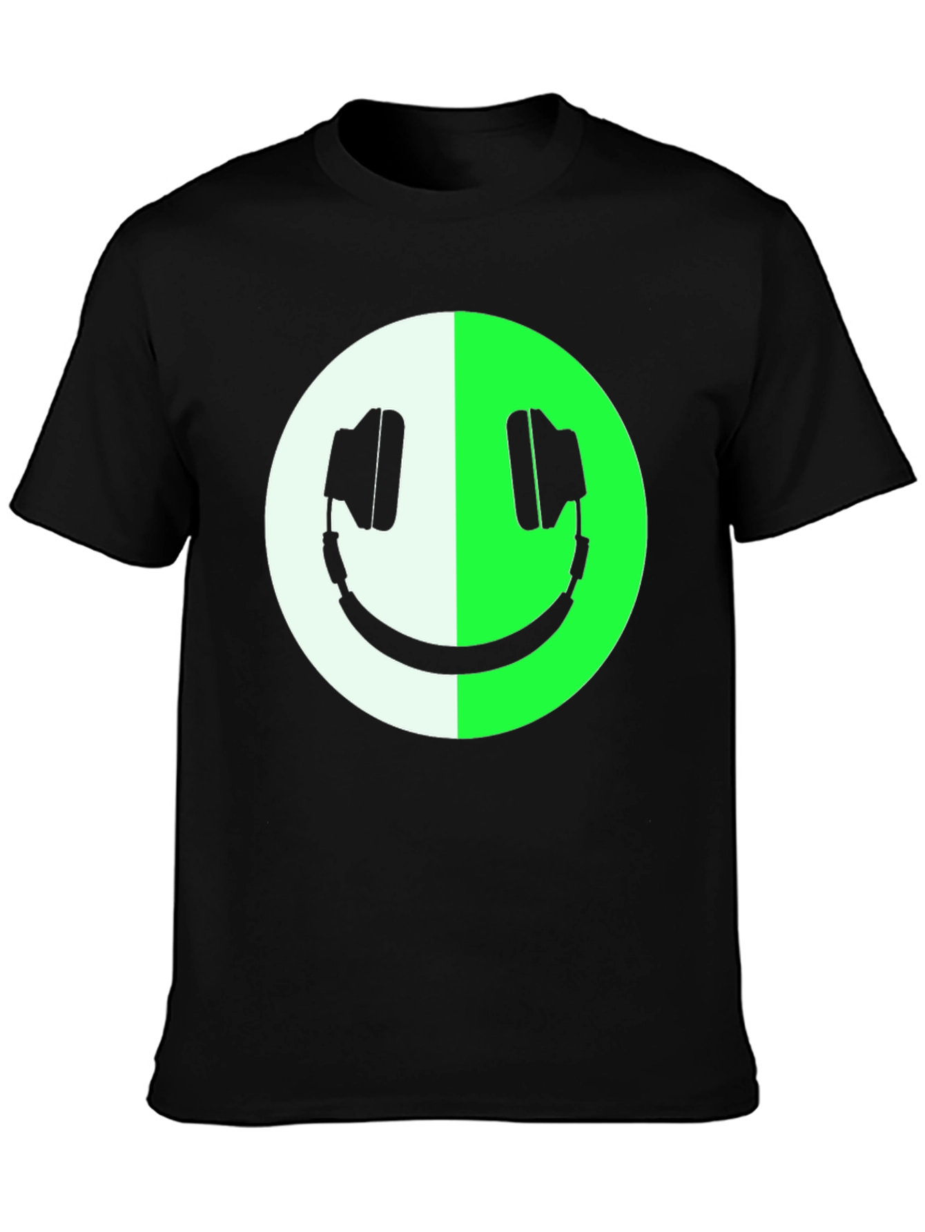 Smiley DJ Headphones Graphic Tee