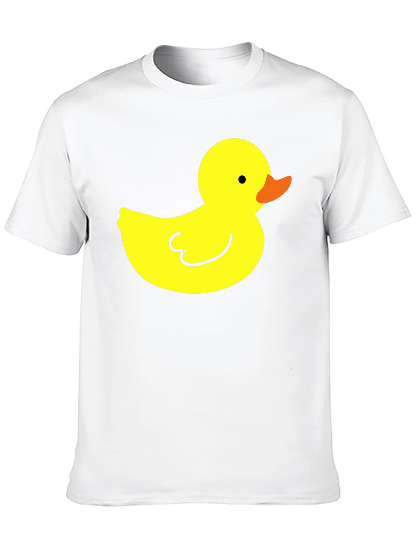 Black T-Shirt with Yellow Duck Graphic