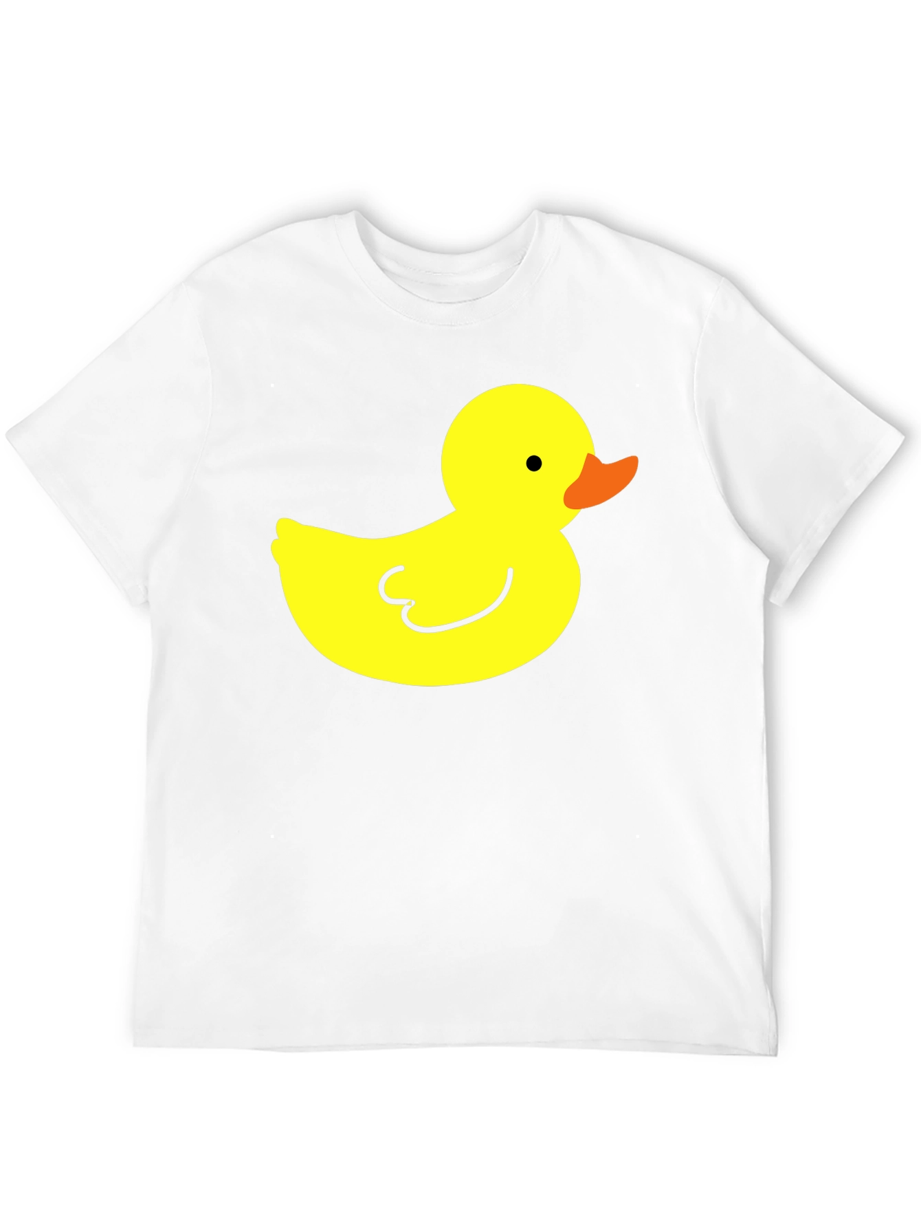Black T-Shirt with Yellow Duck Graphic