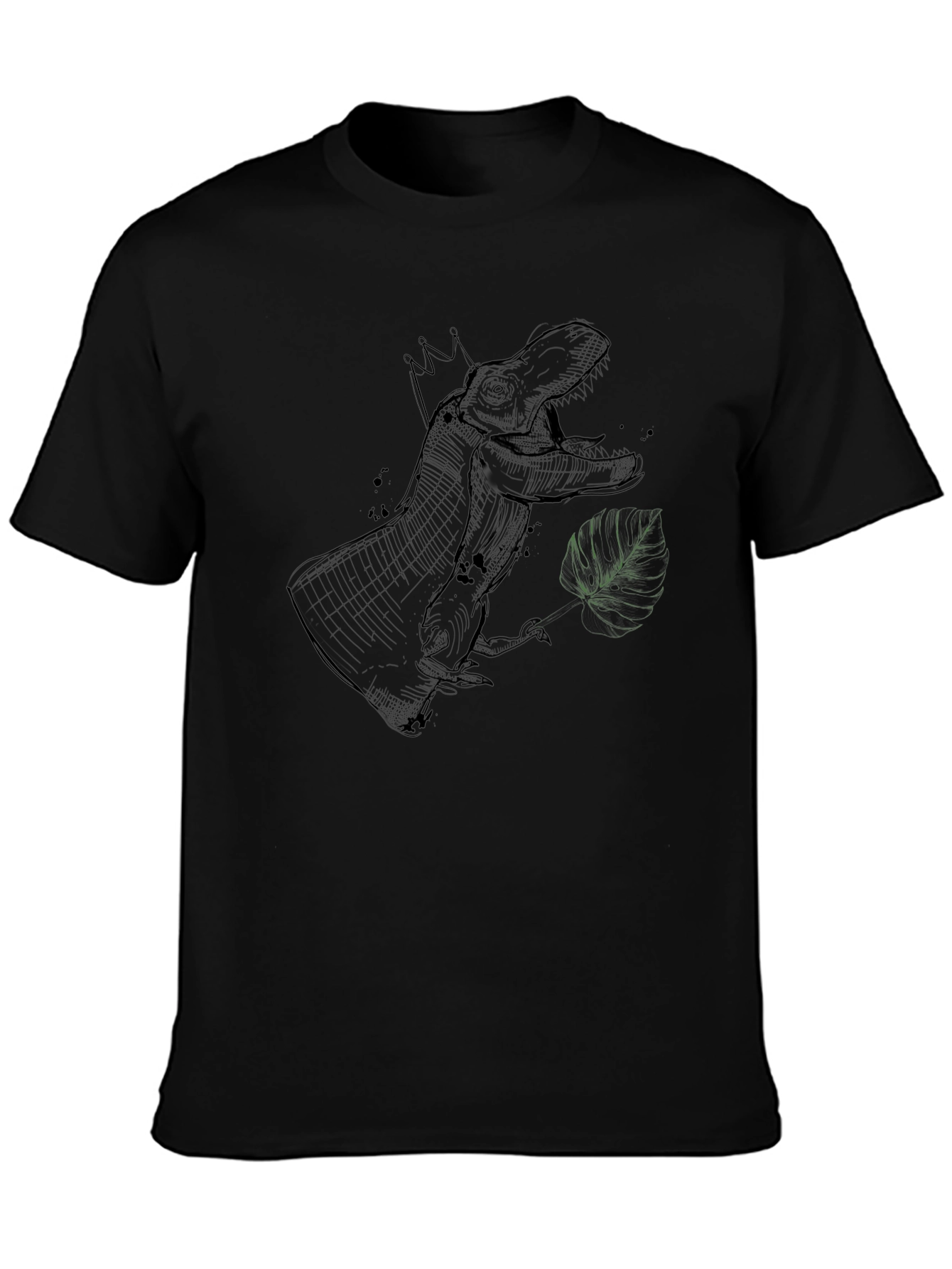 King T-Rex Graphic Tee - Stylish Black Shirt