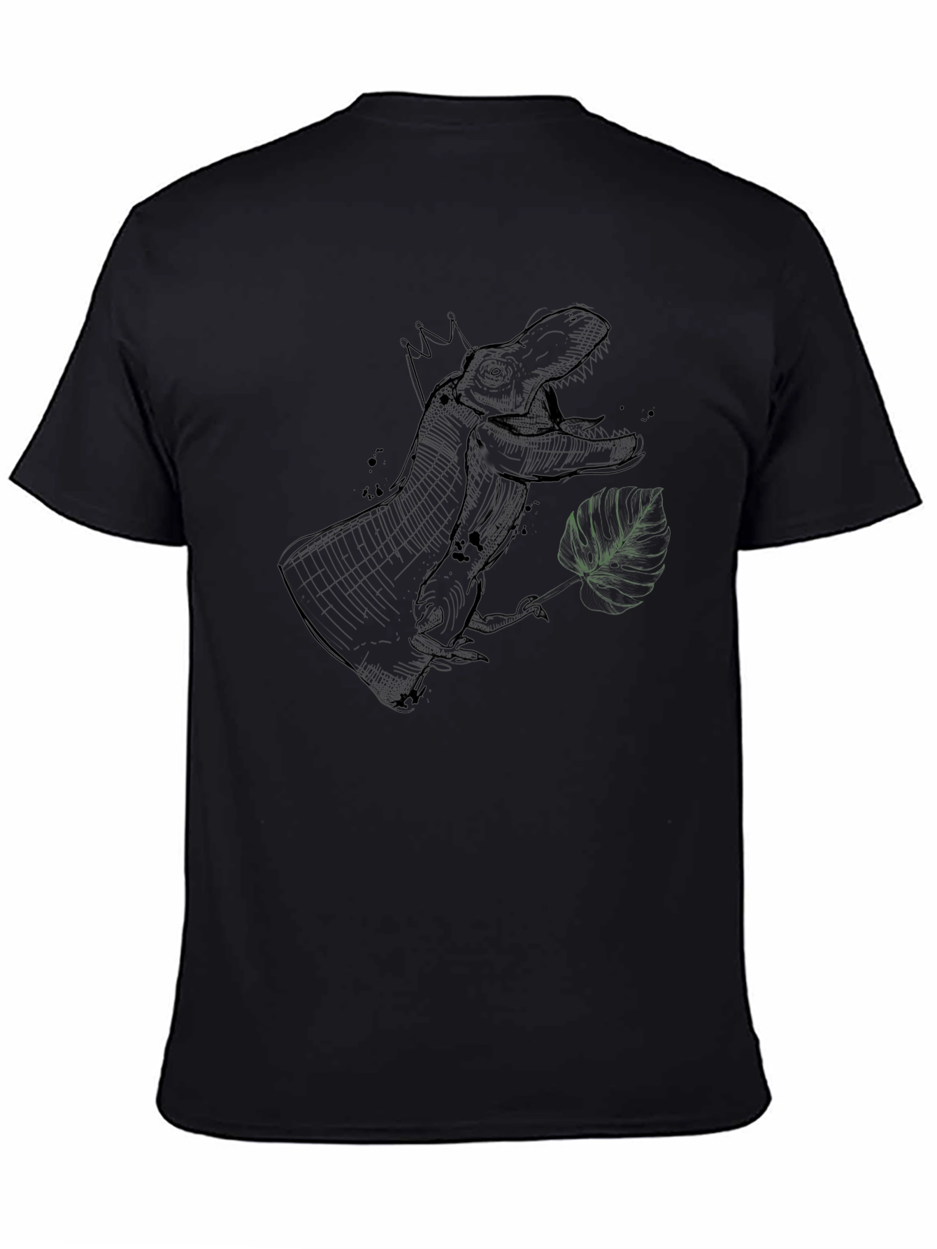 King T-Rex Graphic Tee - Stylish Black Shirt