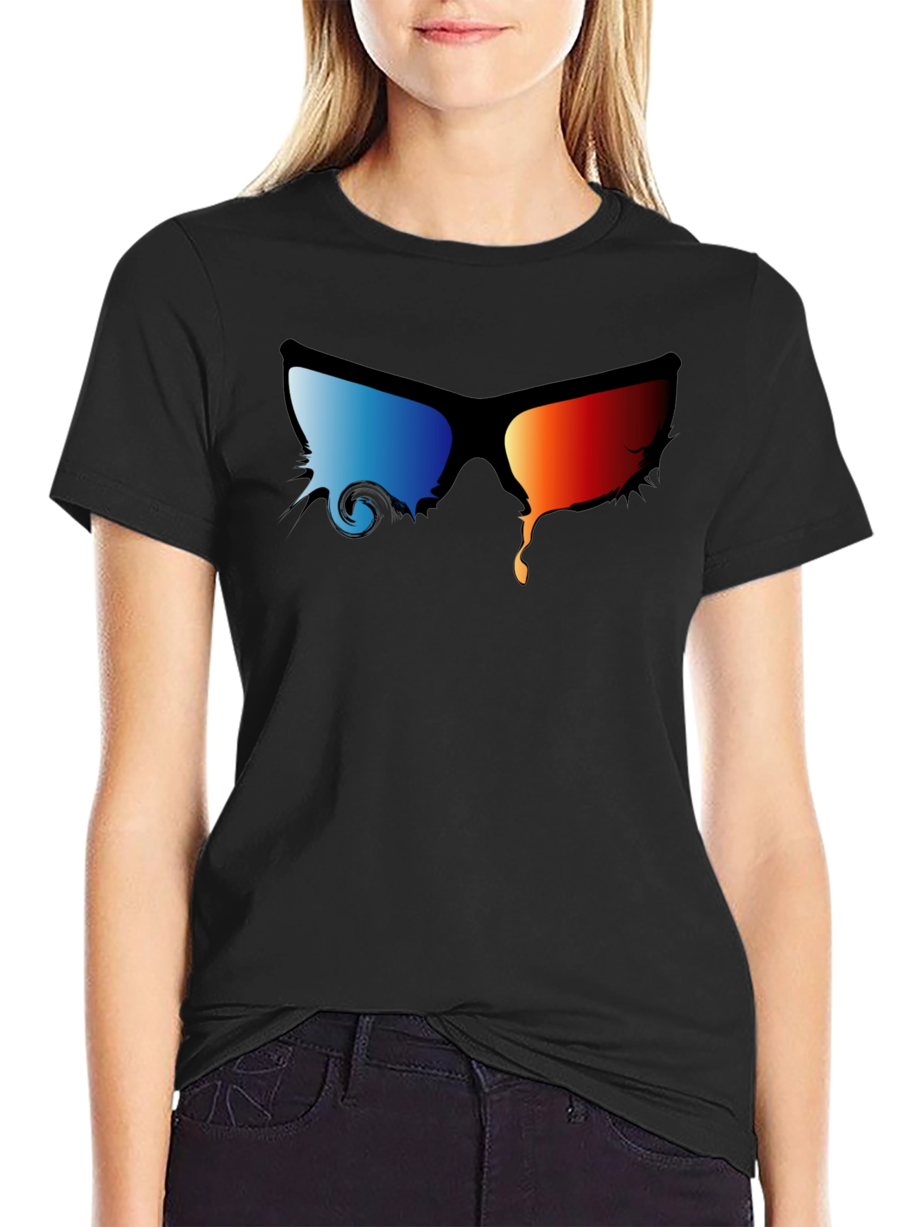 Cool Melting Sunglasses Graphic T-Shirt