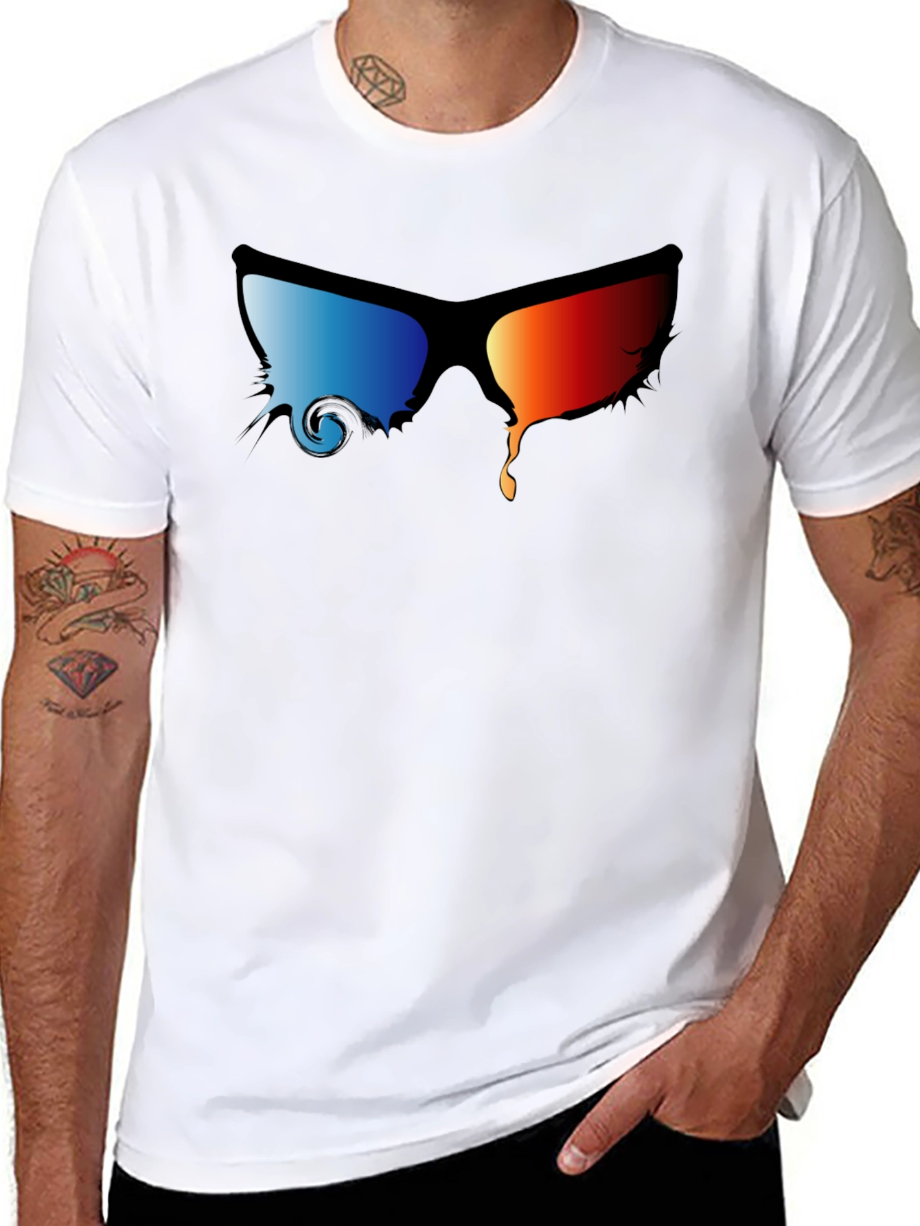 Cool Melting Sunglasses Graphic T-Shirt