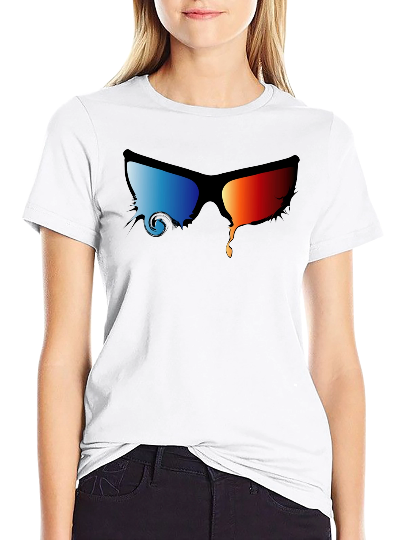 Cool Melting Sunglasses Graphic T-Shirt
