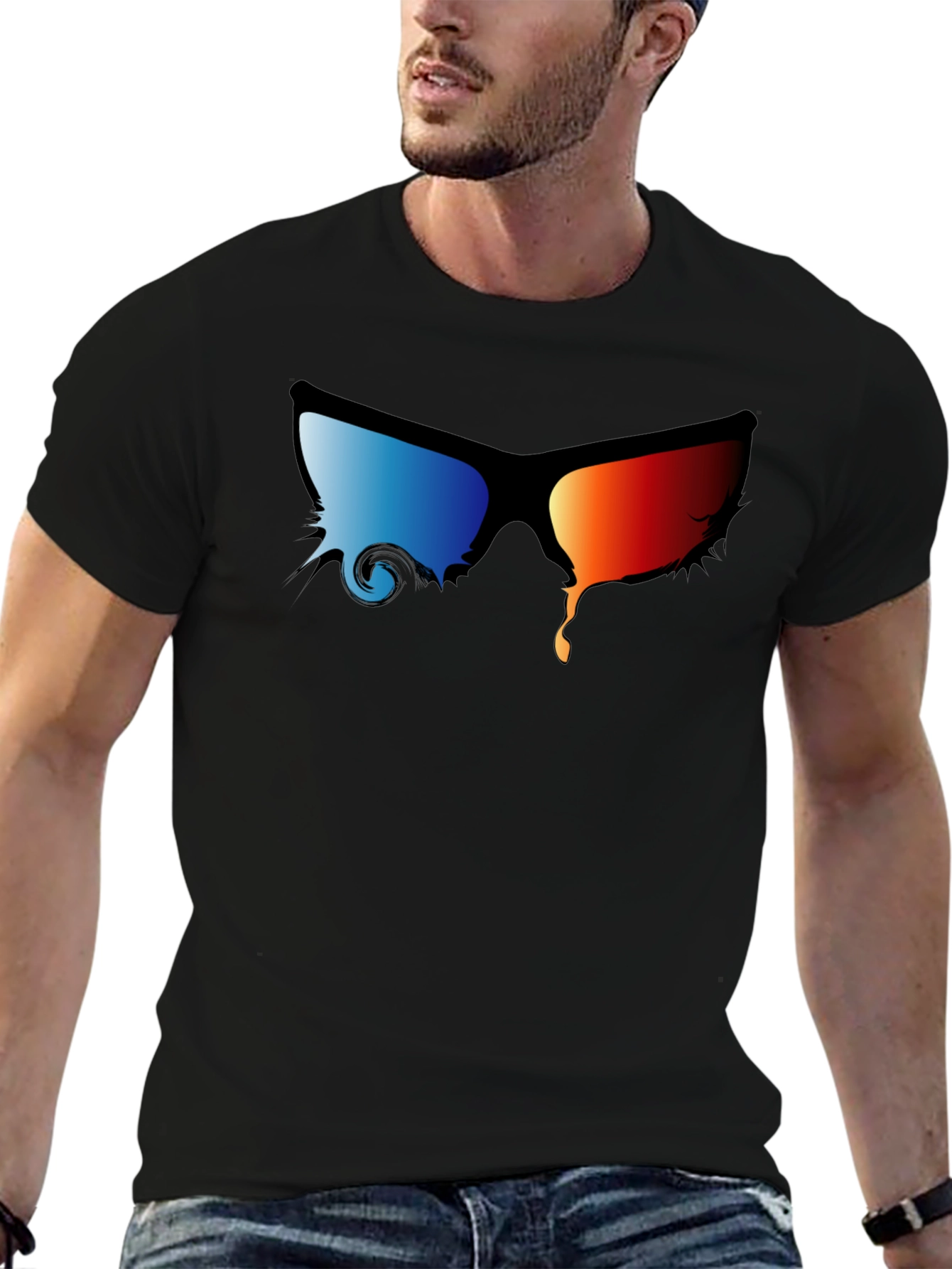 Cool Melting Sunglasses Graphic T-Shirt