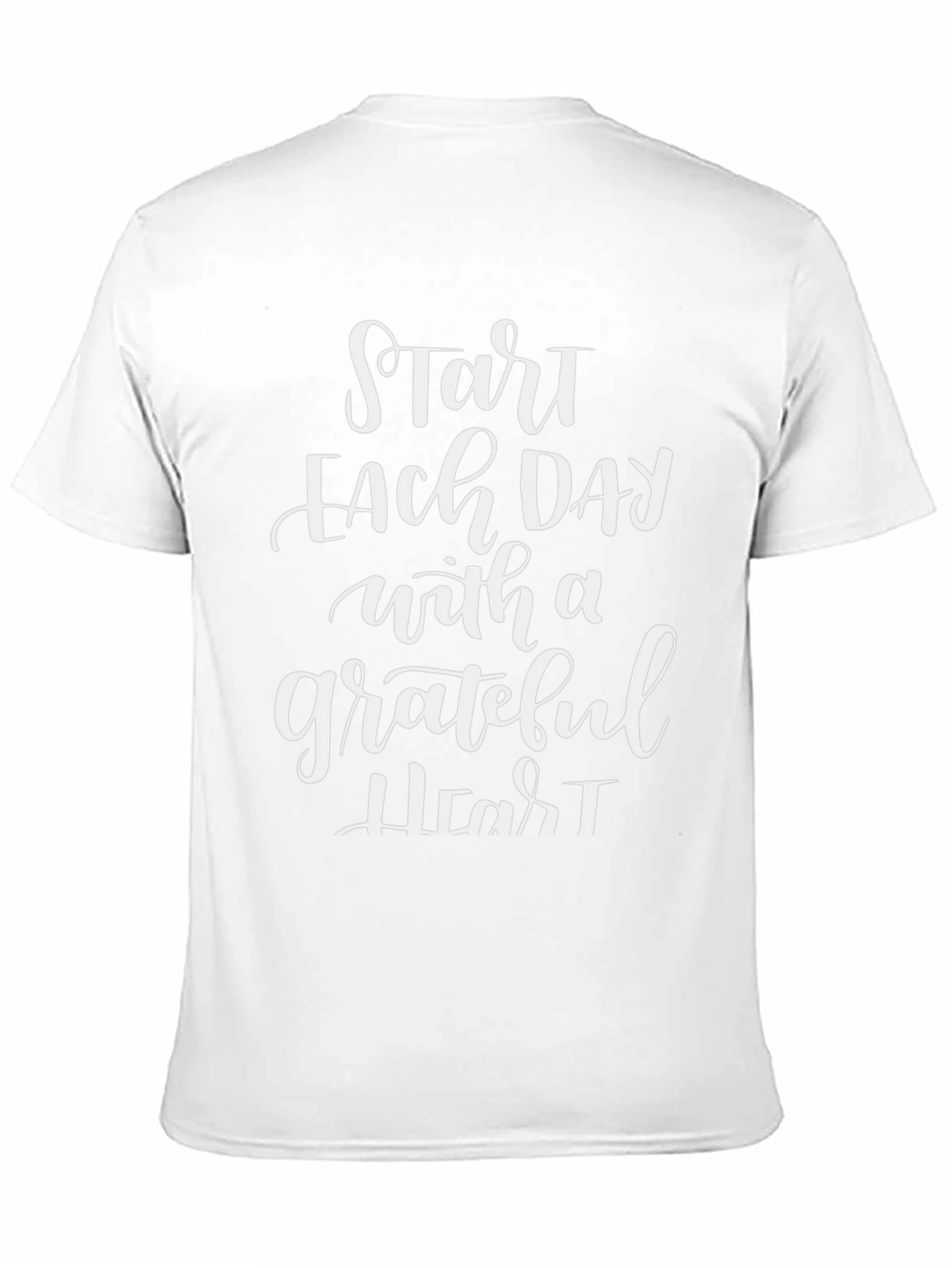 Grateful Heart Graphic Tee - Start Each Day T-Shirt