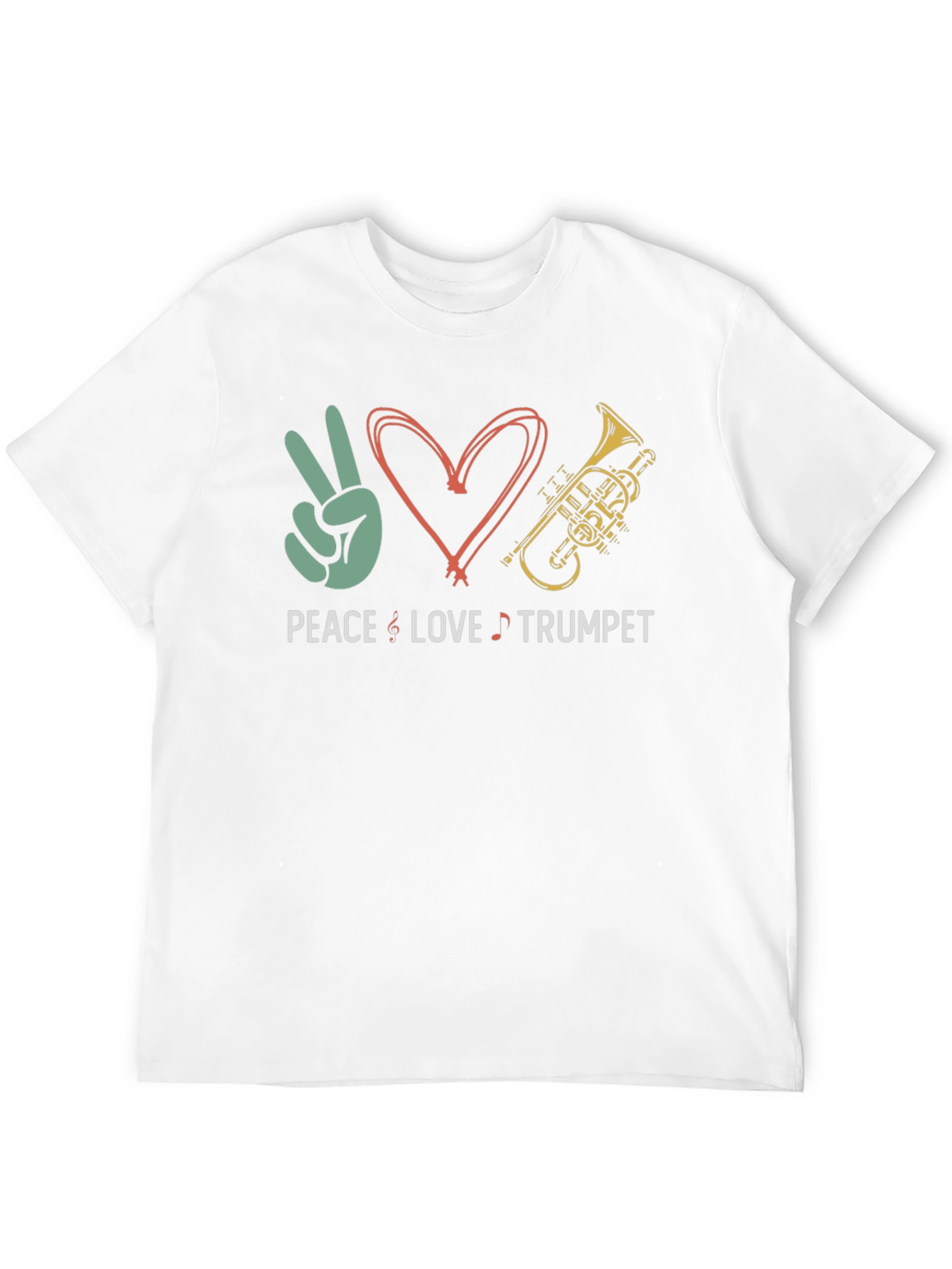 Peace Love Trumpet Graphic Tee