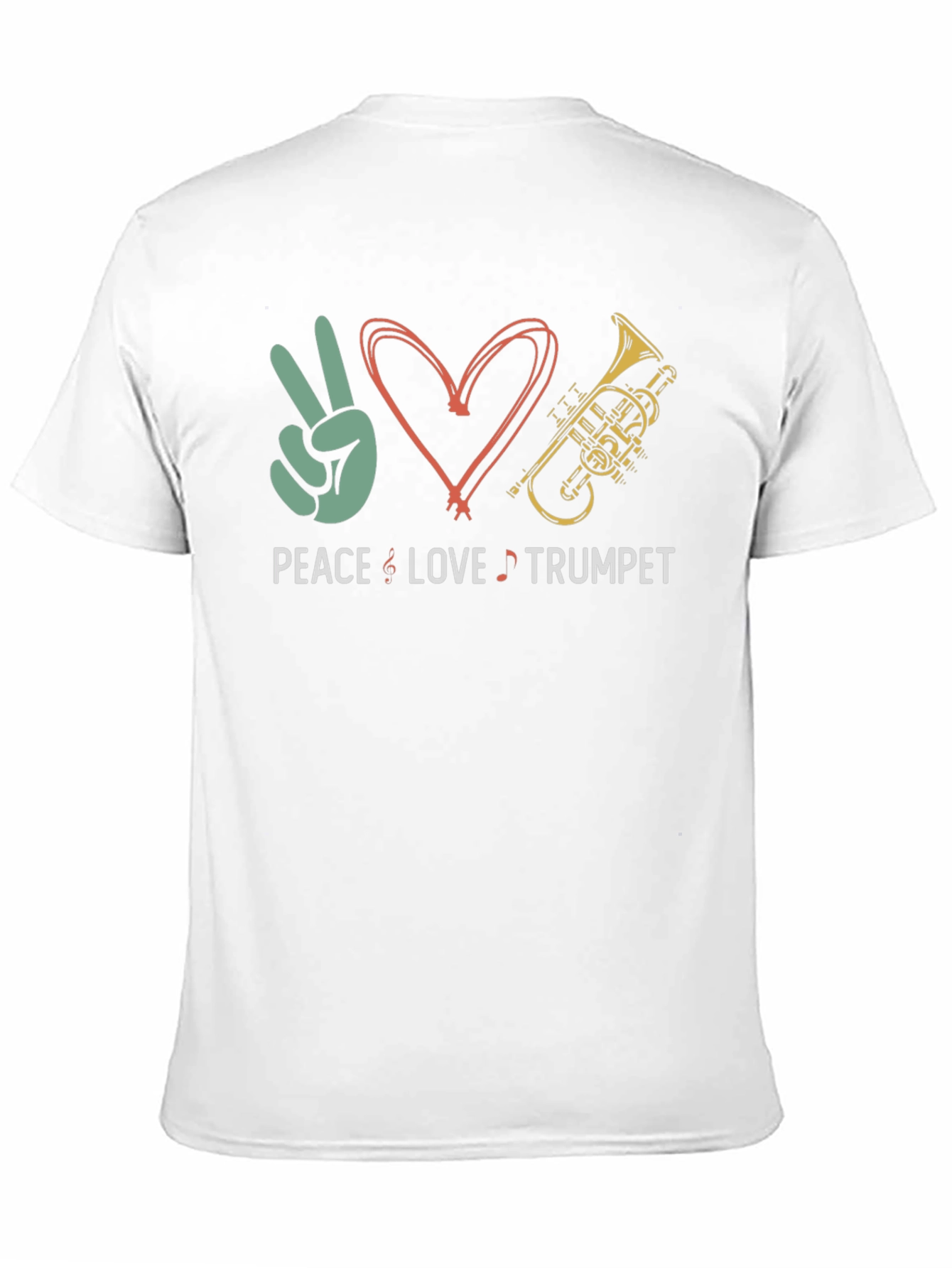 Peace Love Trumpet Graphic Tee