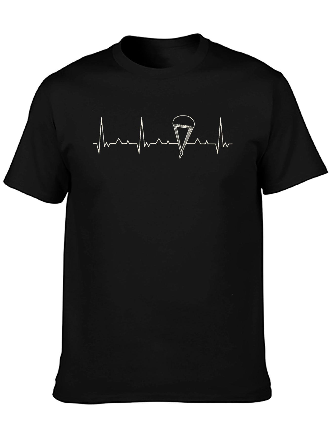 Parachute Heartbeat T-Shirt - Skydiving Life