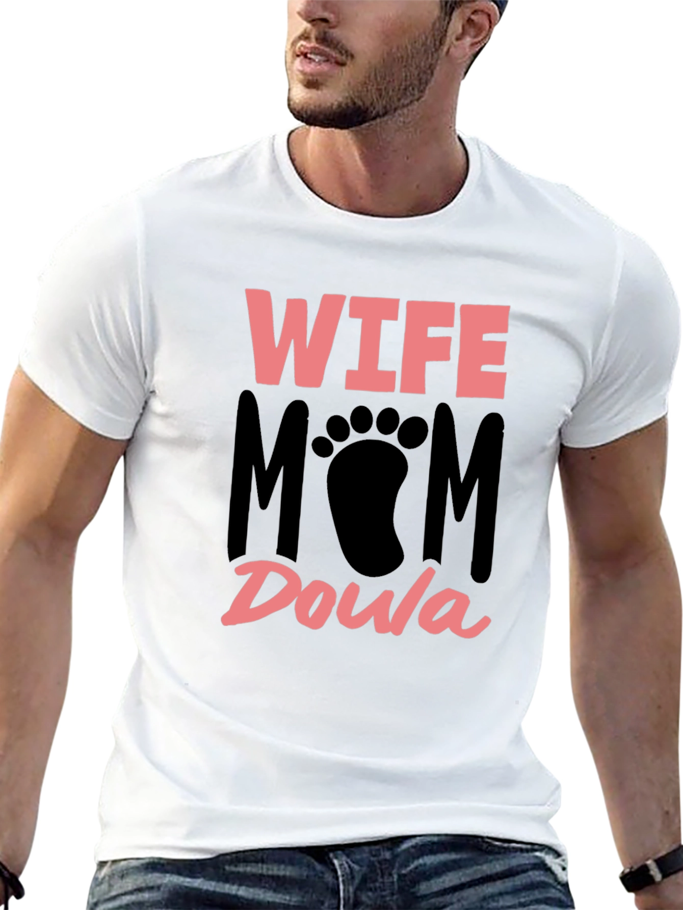 Wife Mom Doula T-Shirt - Black Cotton Tee