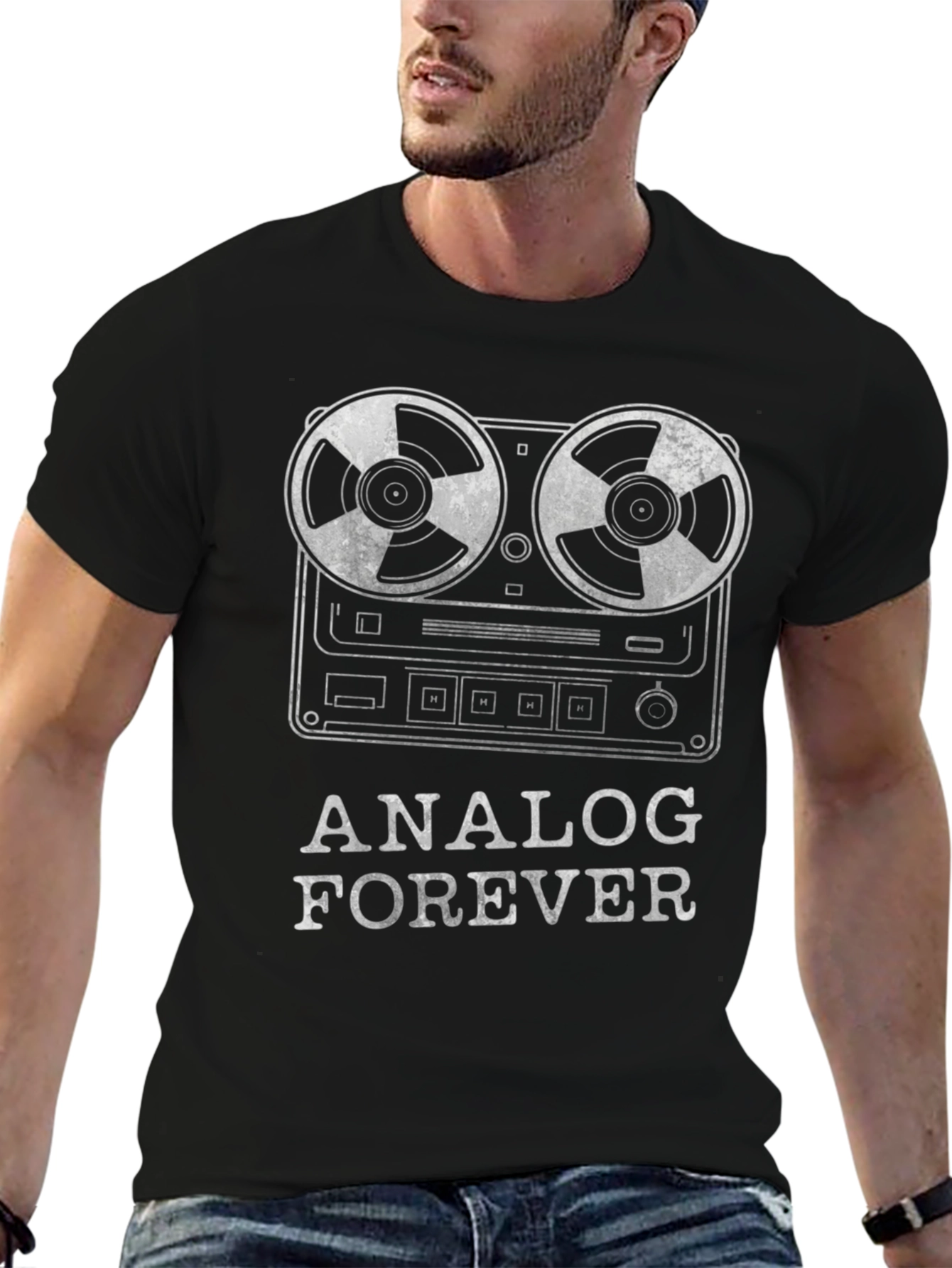 Analog Forever T-Shirt - Retro Music Lover Tee