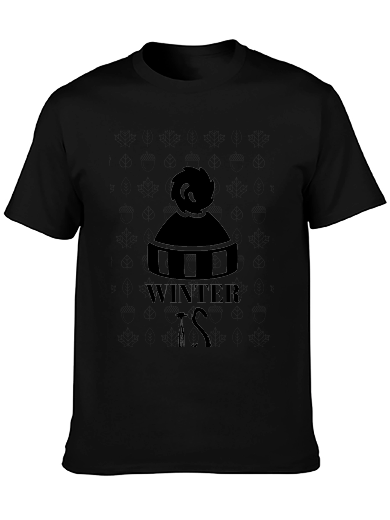 Winter Is Coming Black Graphic Tee Shirt