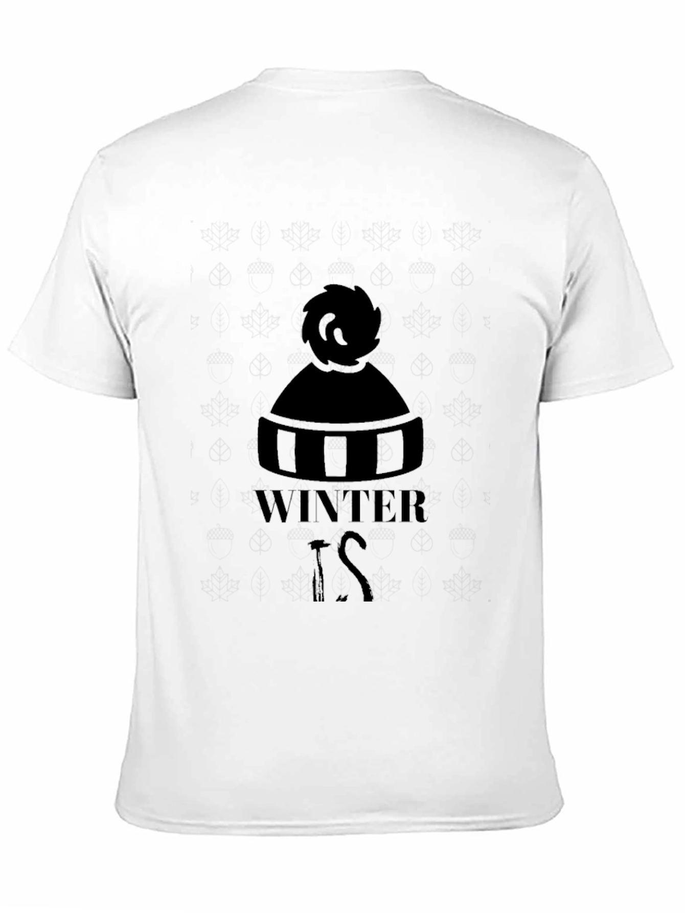 Winter Is Coming Black Graphic Tee Shirt
