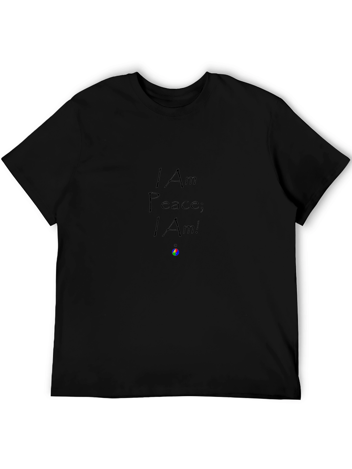 I Am Peace Tee - Black Relaxed Fit Shirt