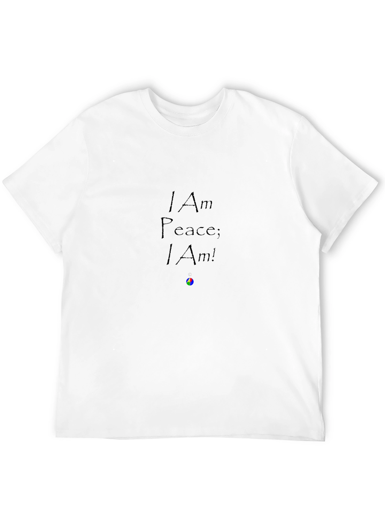 I Am Peace Tee - Black Relaxed Fit Shirt