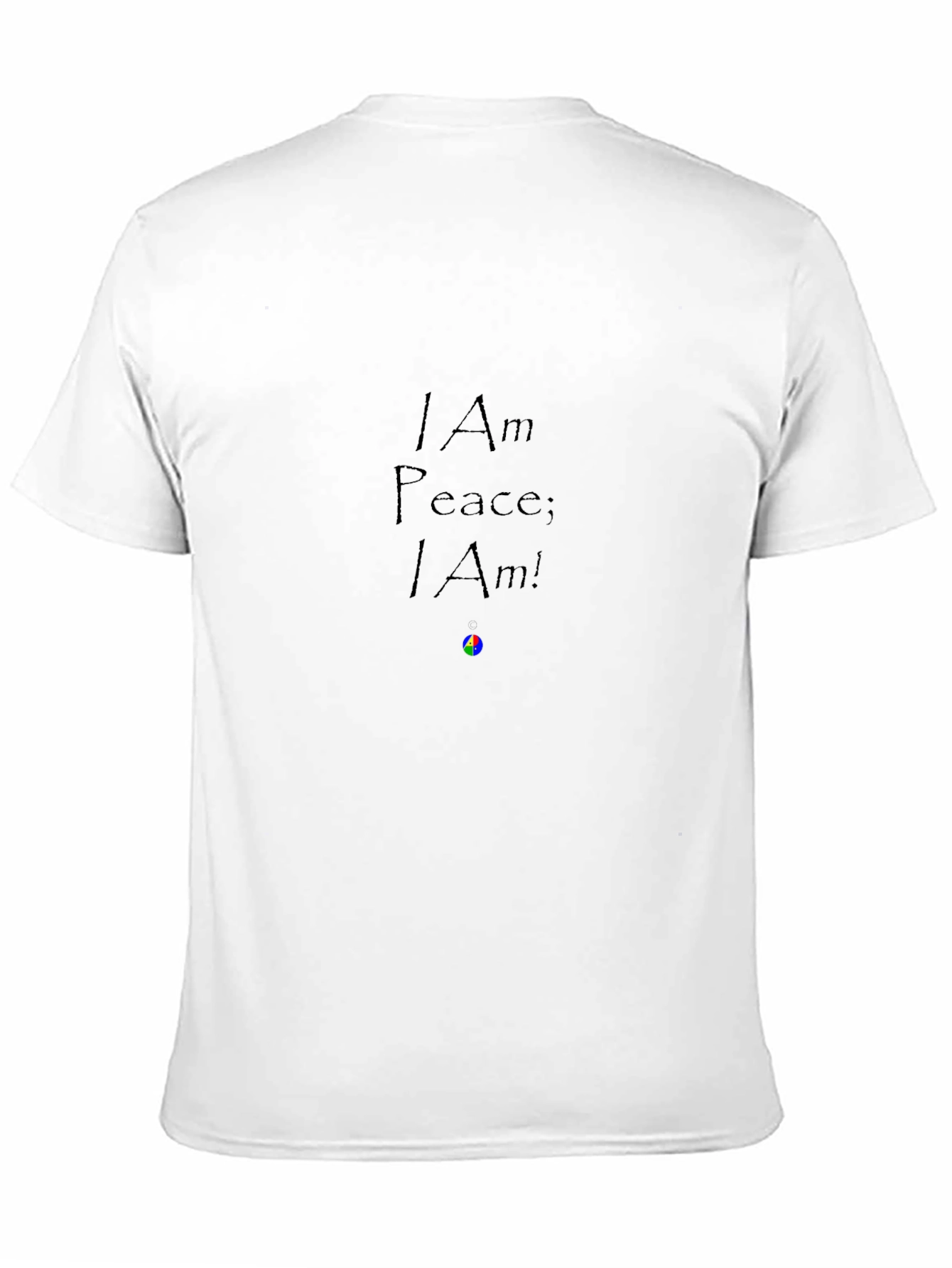 I Am Peace Tee - Black Relaxed Fit Shirt
